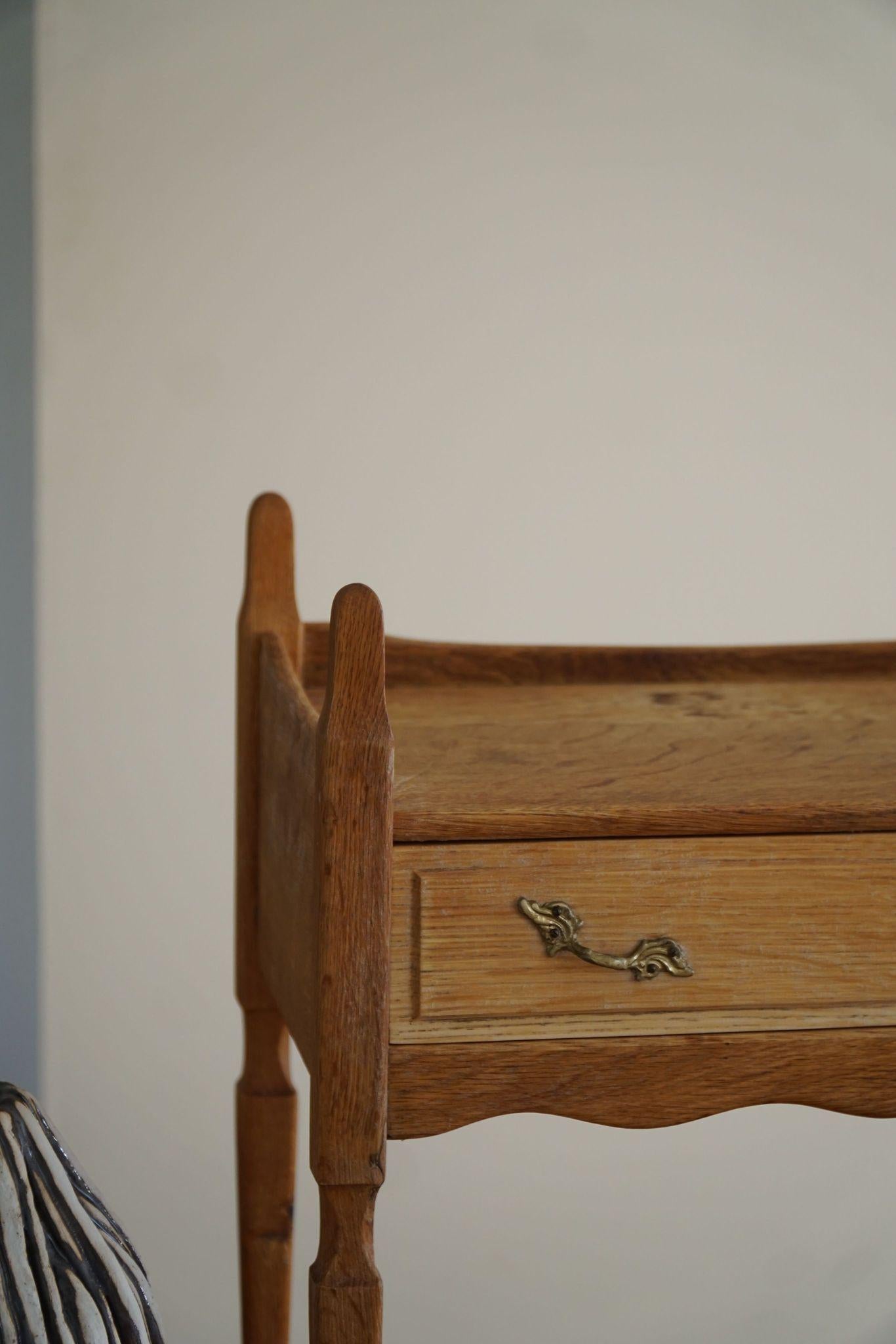 Henning Kjærnulf, Night Stand in Oak, Danish Modern, 