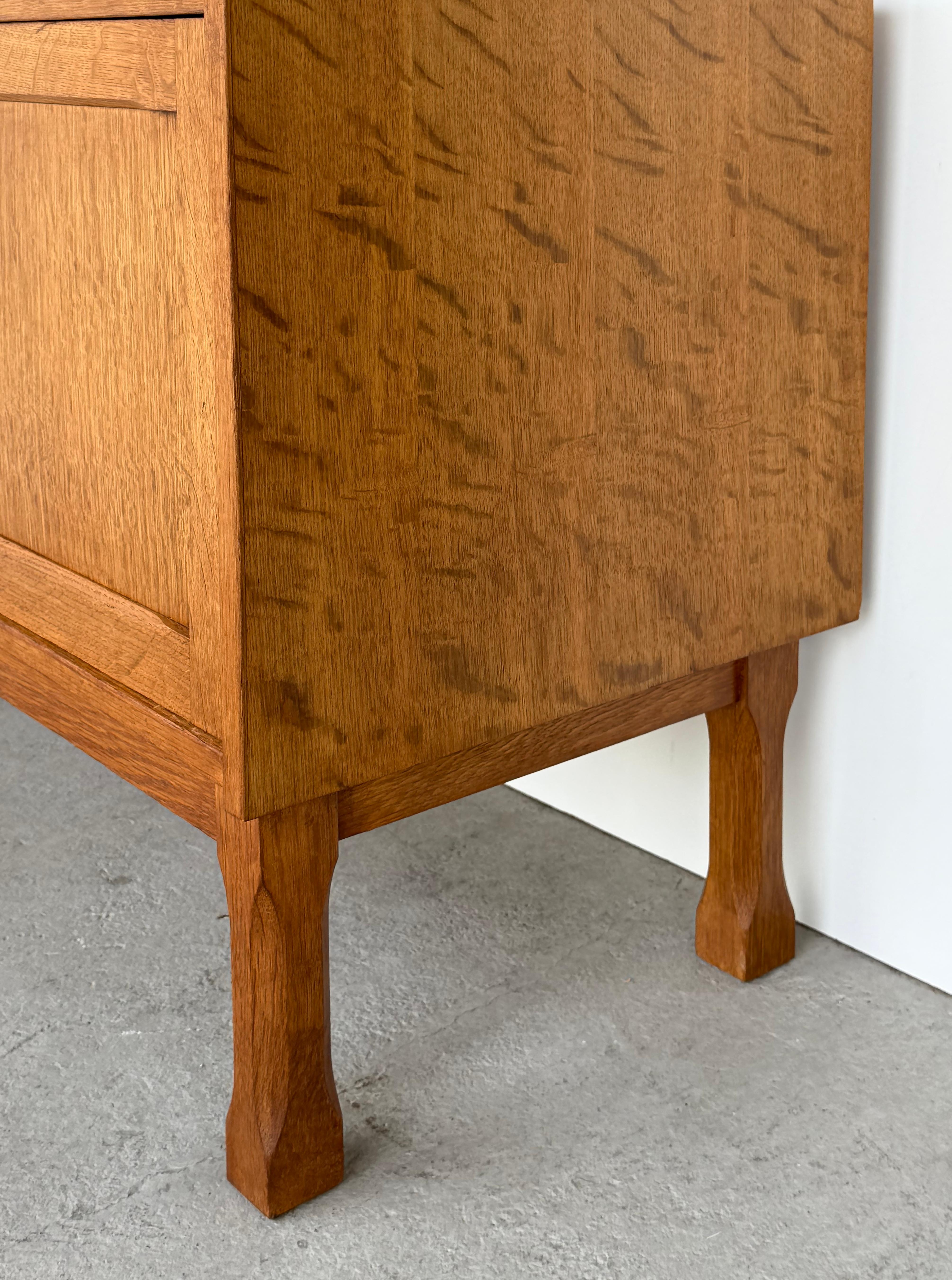 Henning Kjærnulf  Oak Brutalist Danish Modern Night Stands, Pair For Sale 2