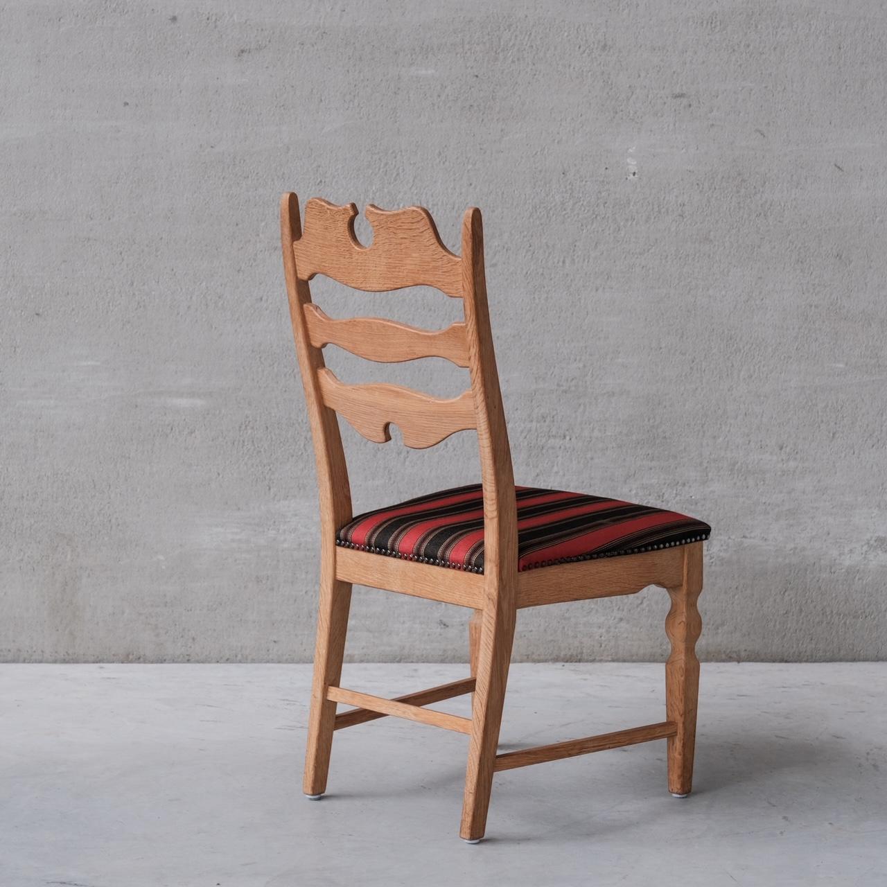 Henning Kjaernulf Oak Danish Mid-Century Dining Chairs '6' In Good Condition For Sale In London, GB