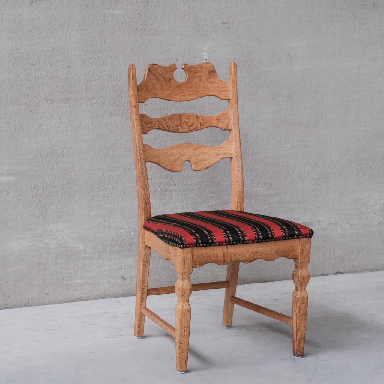 Henning Kjaernulf Oak Danish Mid-Century Dining Chairs '6' For Sale 1