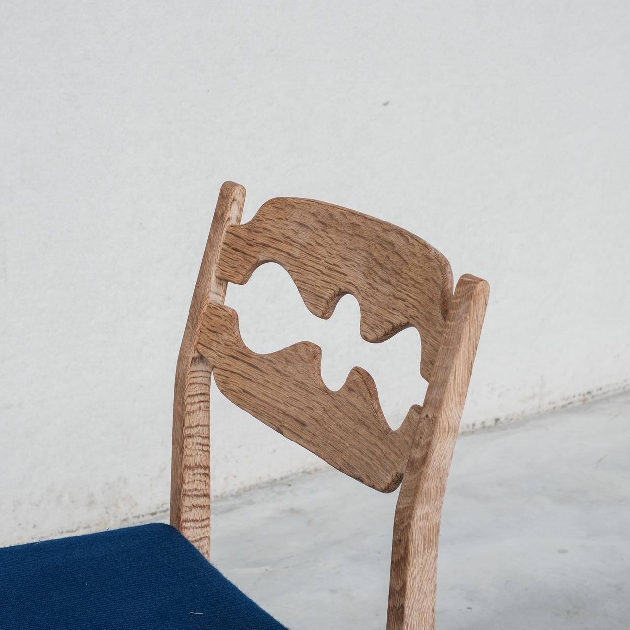Henning Kjaernulf Oak Danish Mid-Century Dining Chairs For Sale 1
