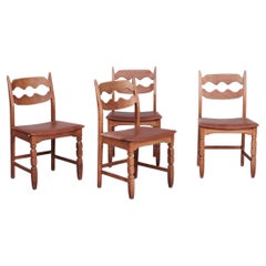 Henning Kjaernulf Oak Mid-Century Danish Dining Chairs '4'