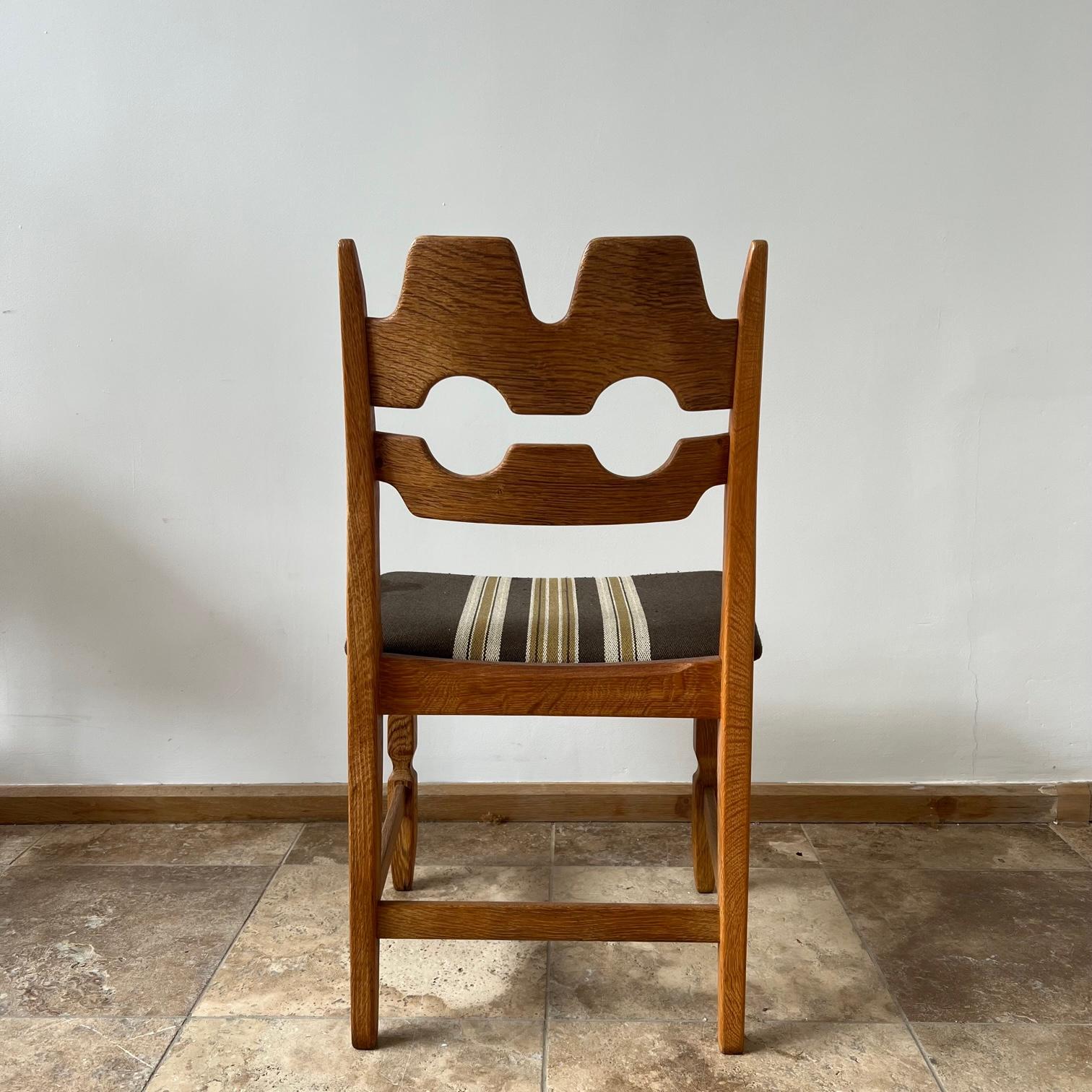 Mid-20th Century Henning Kjaernulf Oak Mid-Century Danish Dining Chairs, '6-12+'
