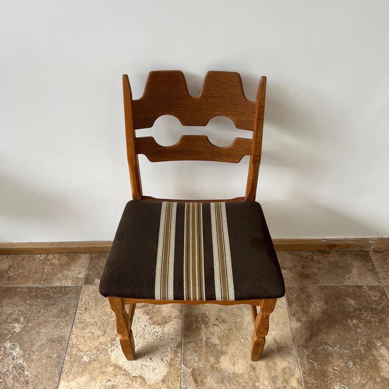 Henning Kjaernulf Oak Mid-Century Danish Dining Chairs, '6-12+' 1