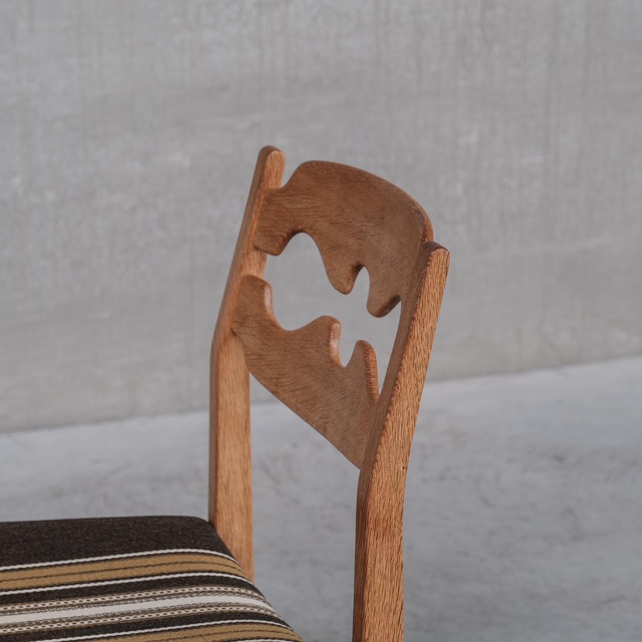 Henning Kjaernulf Oak Mid-Century Danish Dining Chairs, '8' 5
