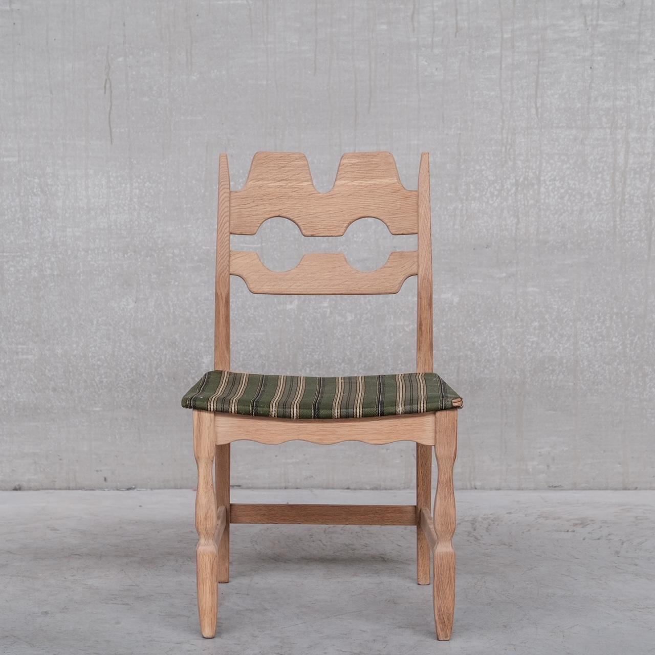 20th Century Henning Kjaernulf Oak Mid-Century Danish Dining Chairs