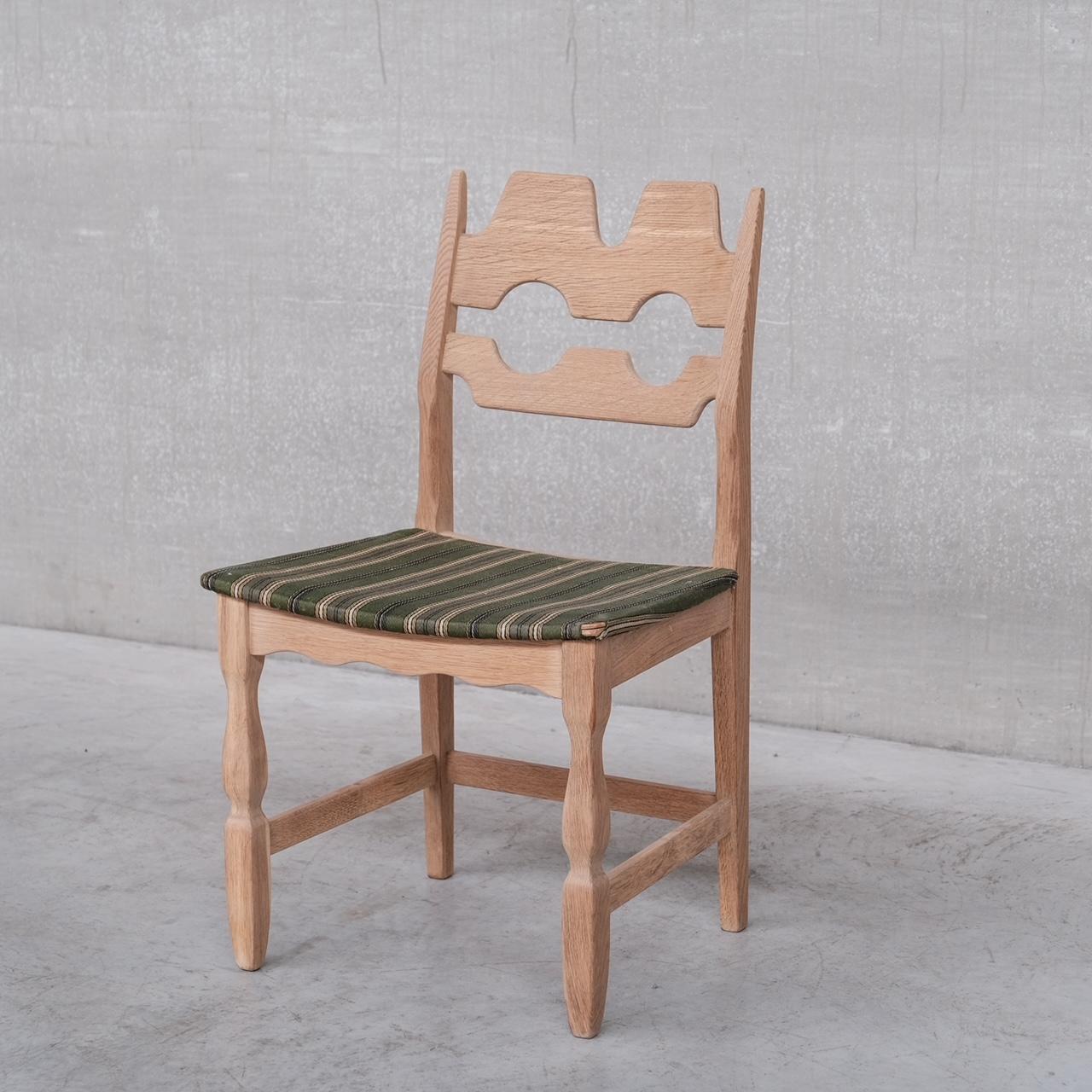 Wood Henning Kjaernulf Oak Mid-Century Danish Dining Chairs