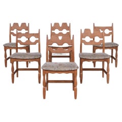 Vintage Henning Kjaernulf Oak Mid-Century Dining Chairs '6'