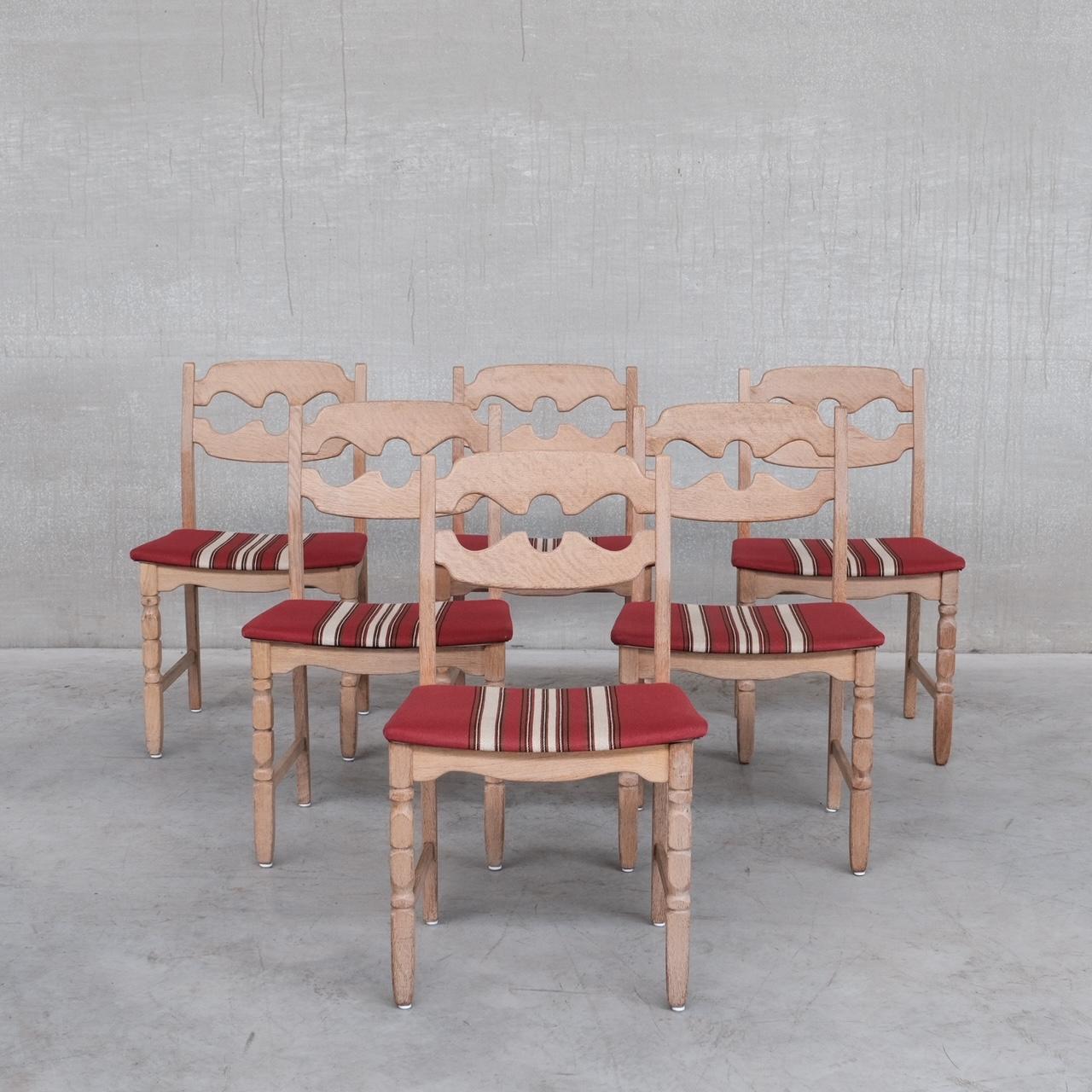 Henning Kjaernulf Oak Mid-Century Dining Chairs 5