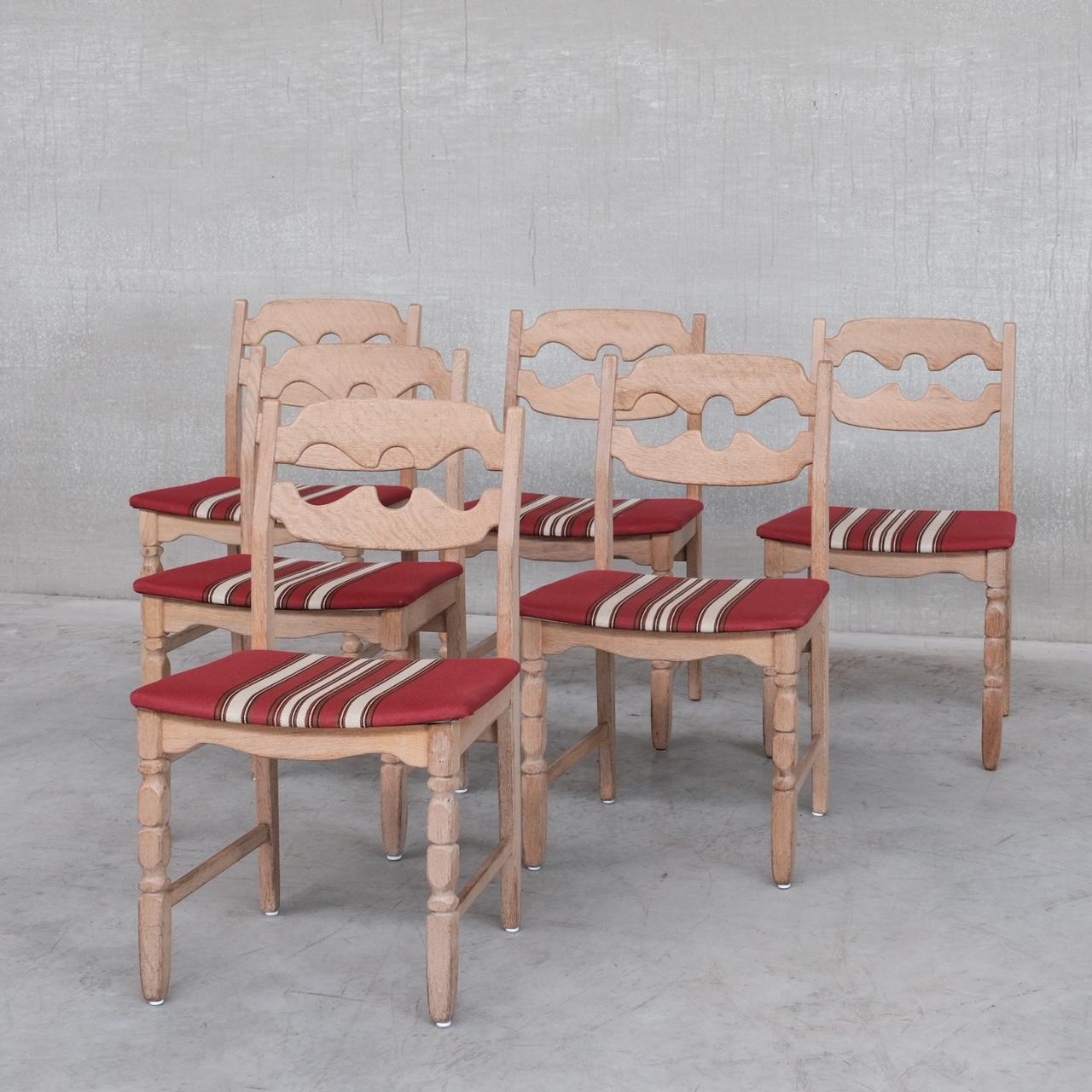 Henning Kjaernulf Oak Mid-Century Dining Chairs 6