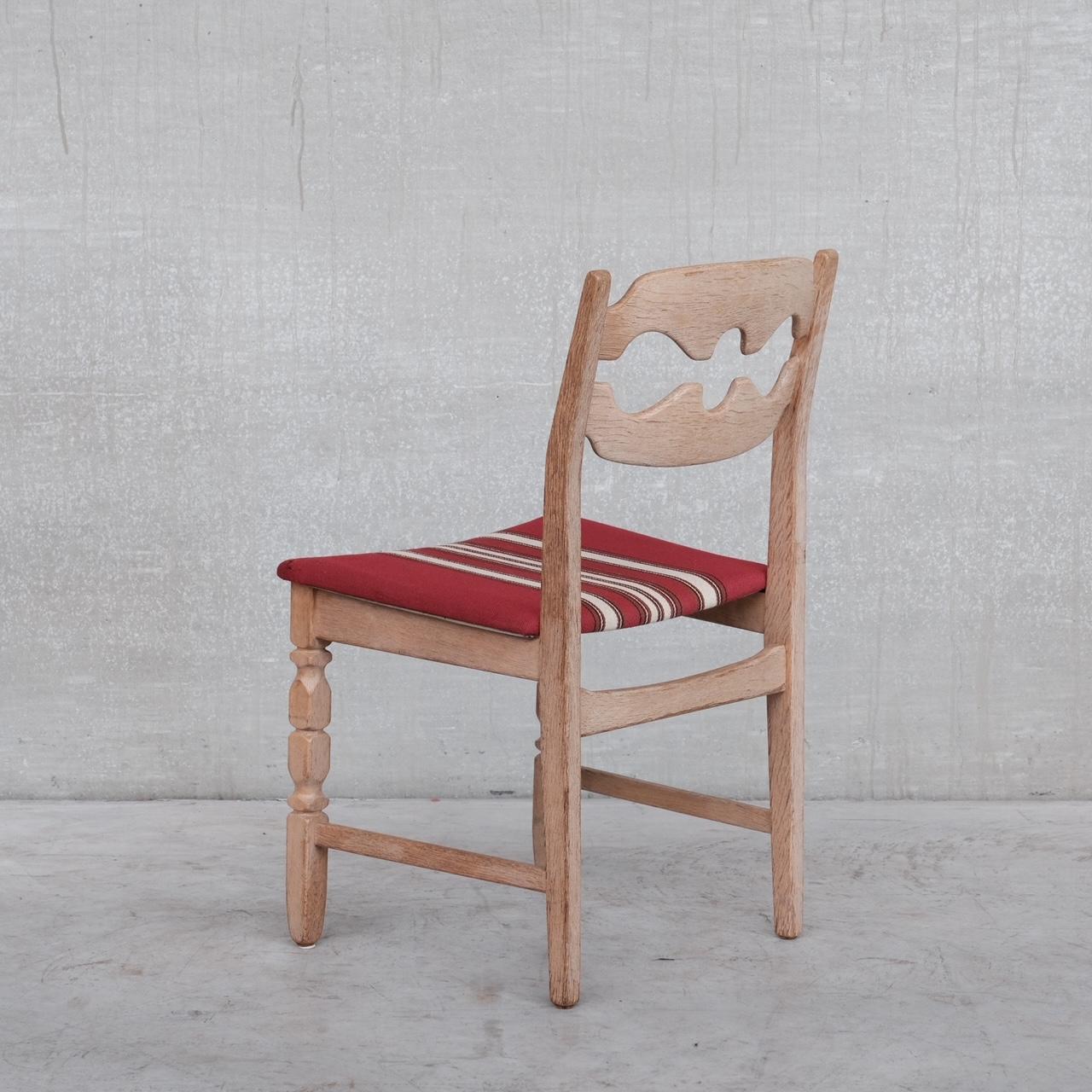 Danish Henning Kjaernulf Oak Mid-Century Dining Chairs