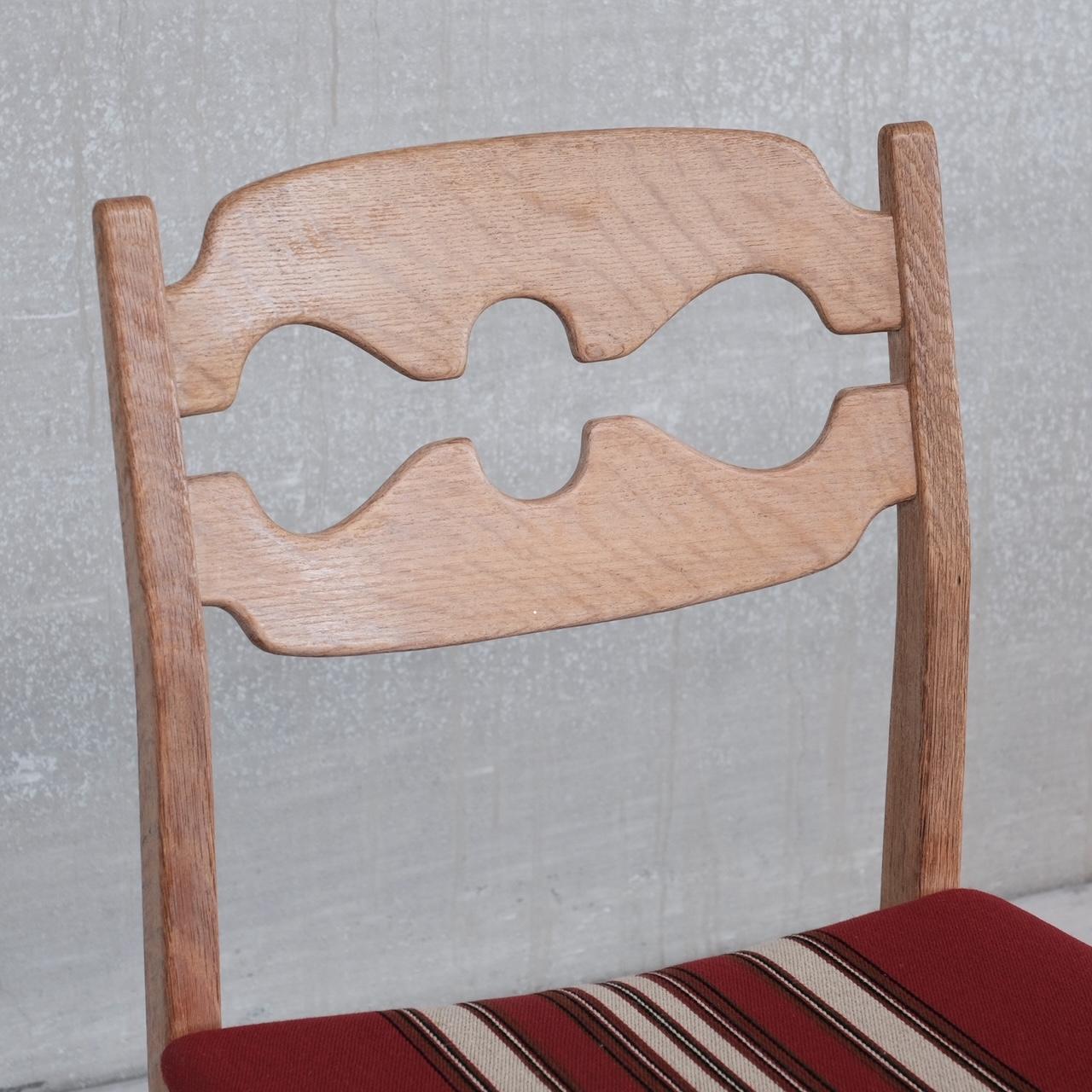 Wood Henning Kjaernulf Oak Mid-Century Dining Chairs