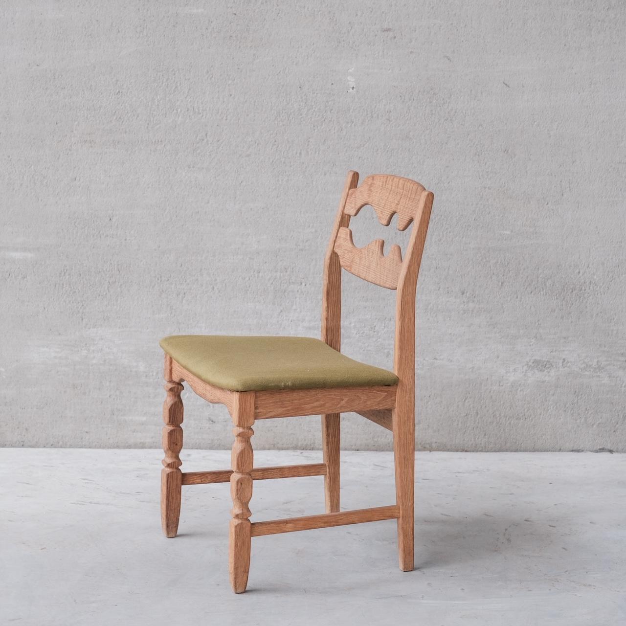 Henning Kjaernulf Oak Mid-Century Razor Danish Dining Chairs '12+ Available' 6