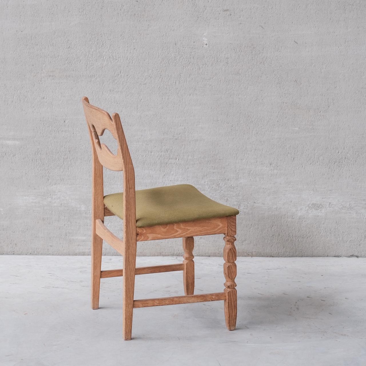 Henning Kjaernulf Oak Mid-Century Razor Danish Dining Chairs '12+ Available' 7