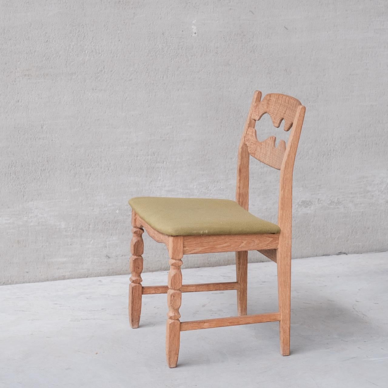 Henning Kjaernulf Oak Mid-Century Razor Danish Dining Chairs '12+ Available' 9