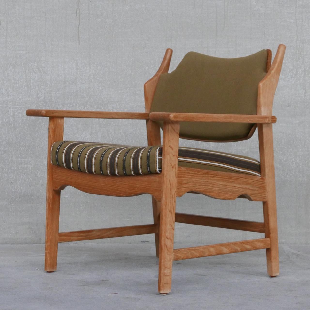 Henning Kjaernulf Oak Razor Back Mid-Century Danish Armchair 6