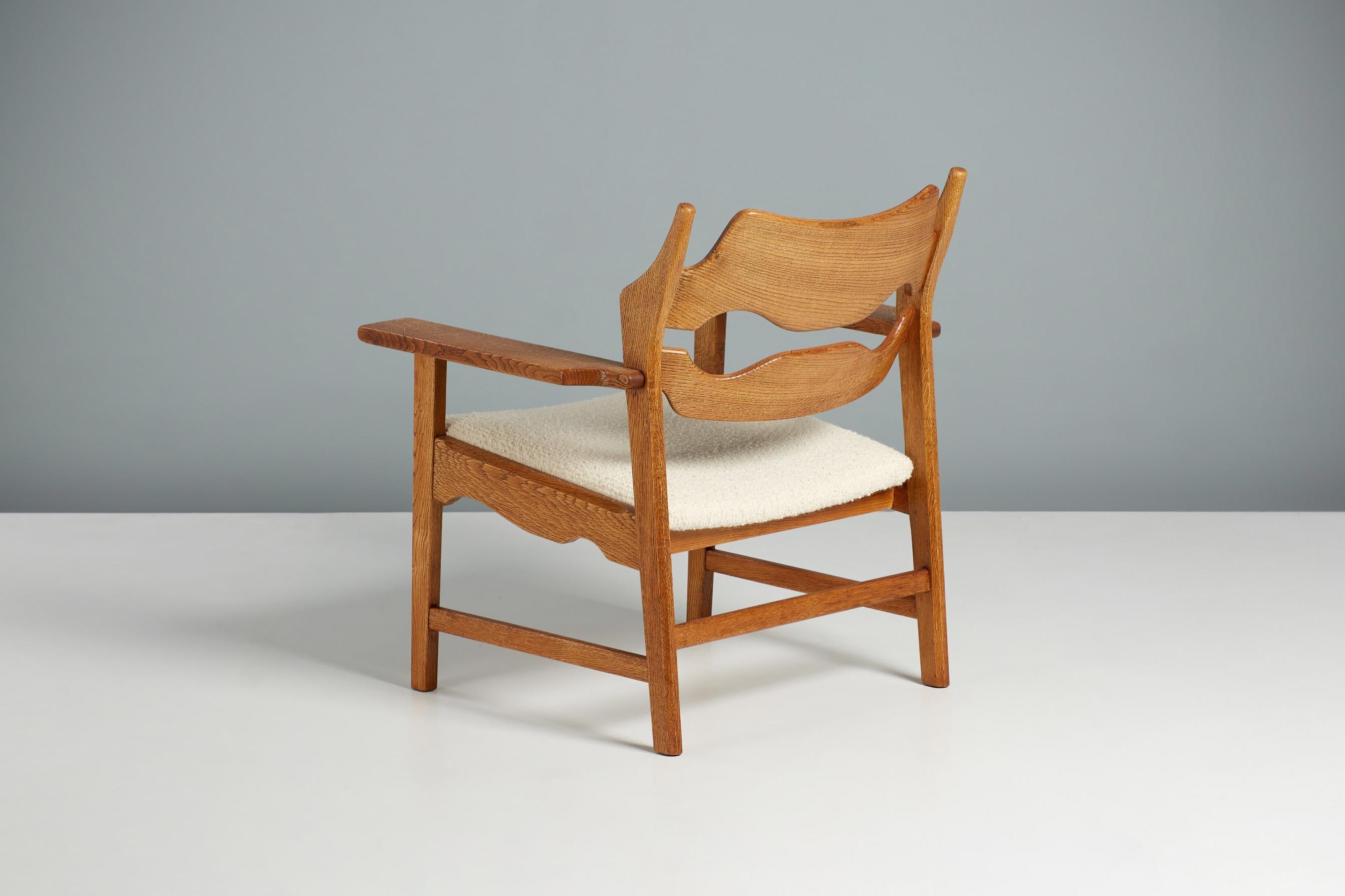 Henning Kjaernulf Oak Razor Blade Chairs, C1960s 2