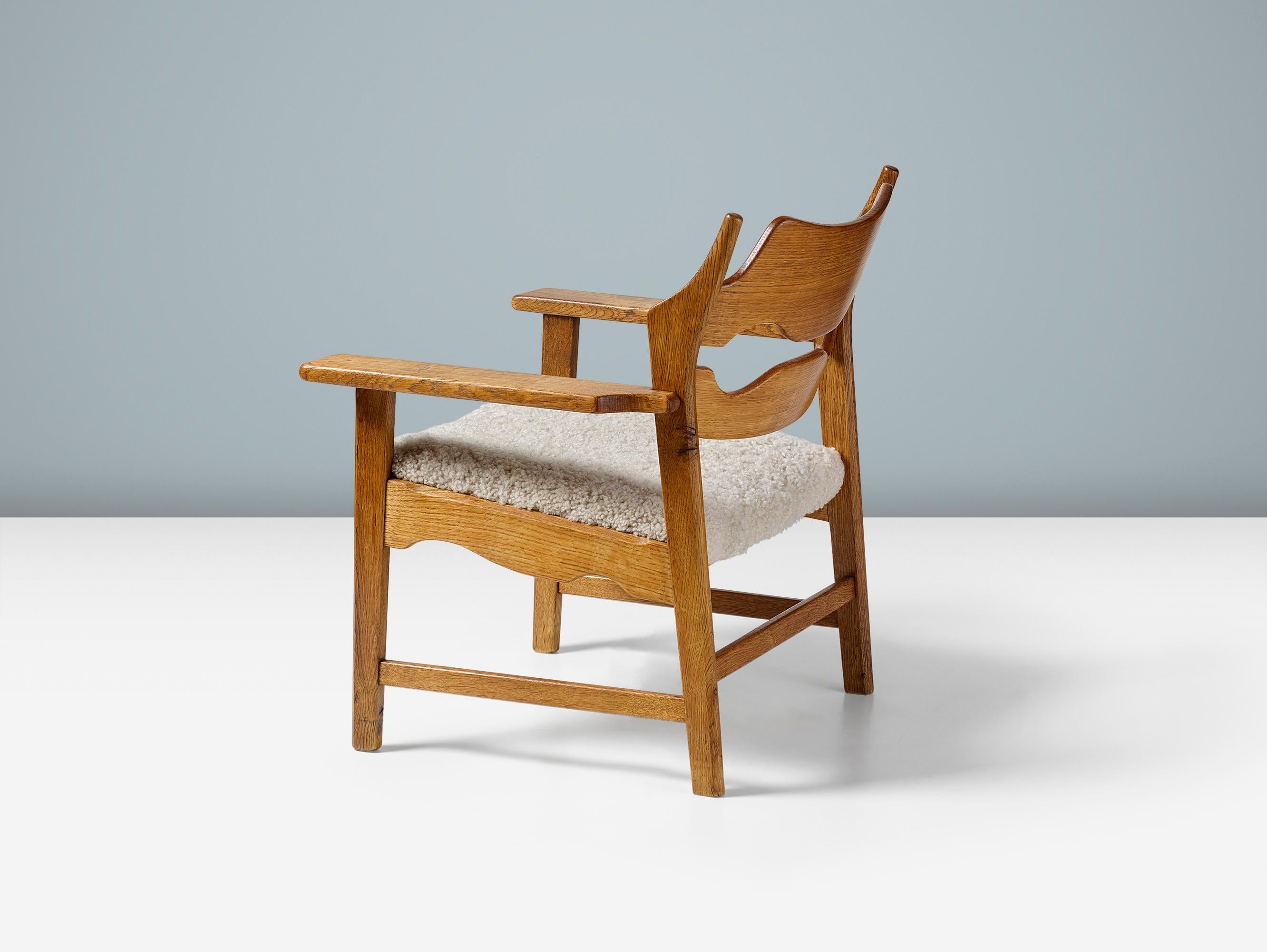 Sedie a lama di rasoio in Oak Oak di Henning Kjaernulf, anni '60 in vendita 1