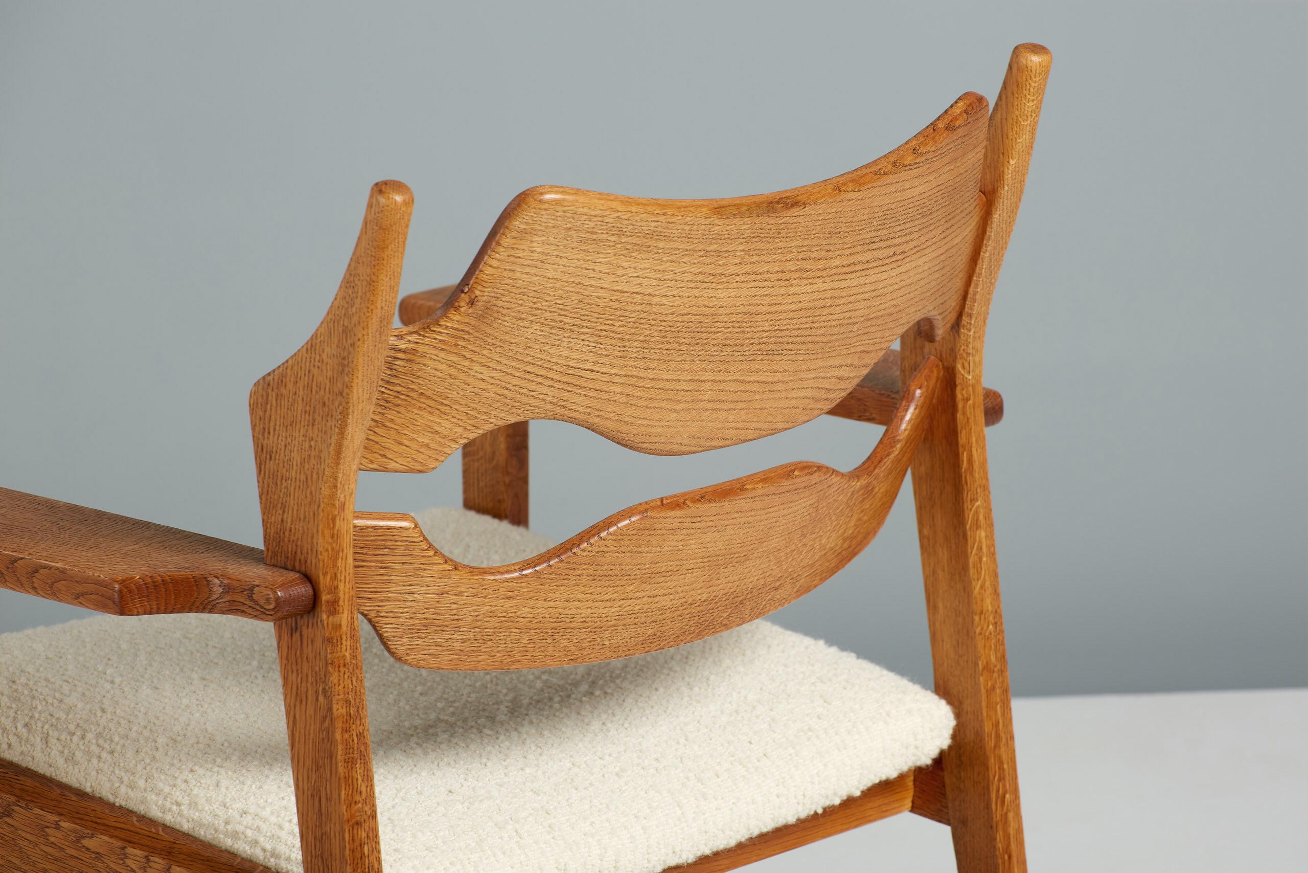Henning Kjaernulf Oak Razor Blade Chairs, C1960s 3