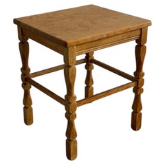 Henning Kjærnulf Oak Side Table Danish Mid-Century Modern 1970s