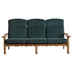 Henning Kjaernulf Oak Sofa with Claremont Fabric