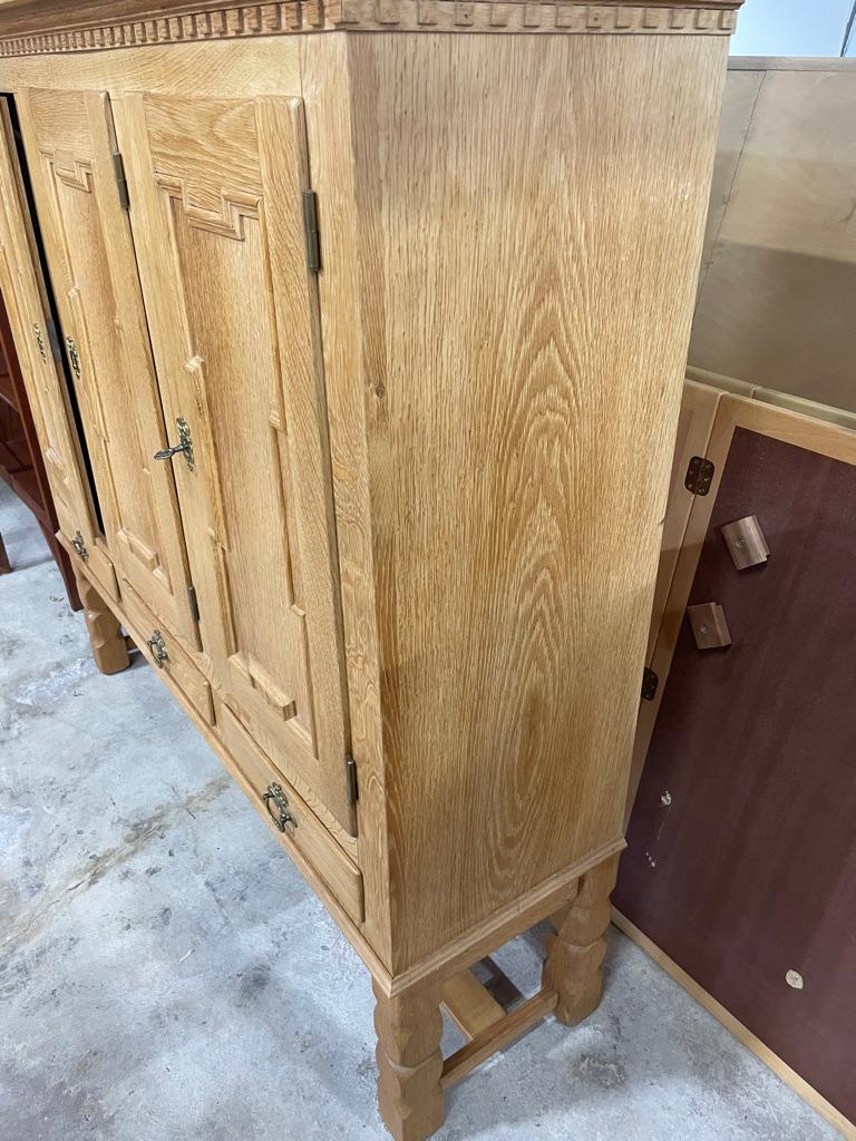 Henning Kjaernulf Oak Tall Cupboard or Storage Cabinet For Sale 1