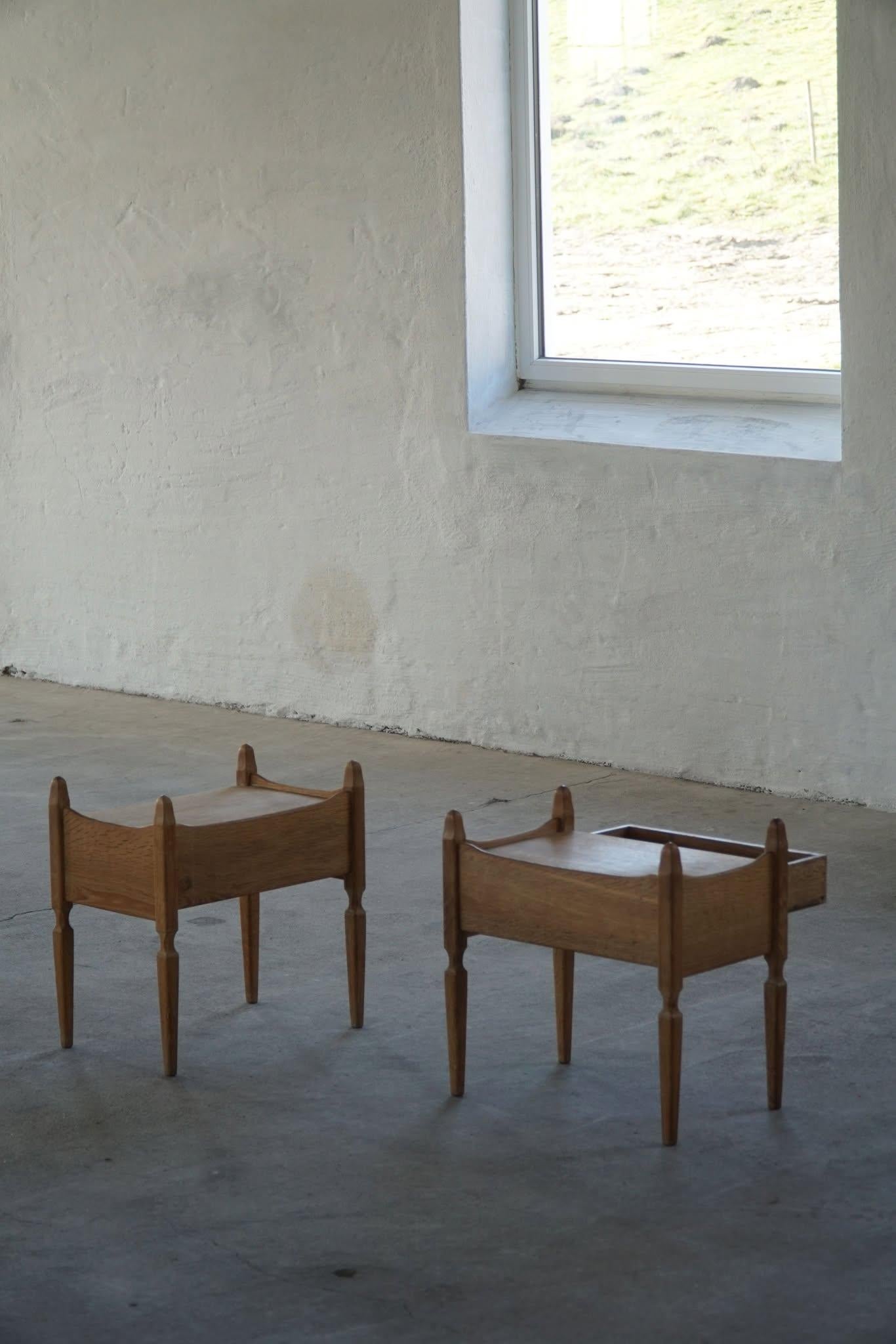 Henning Kjærnulf, Pair of Night Stands in Oak, Danish Modern, 