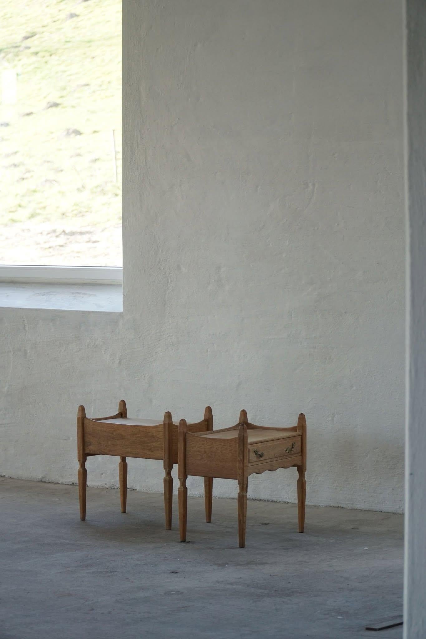 Henning Kjærnulf, Pair of Night Stands in Oak, Danish Modern, 