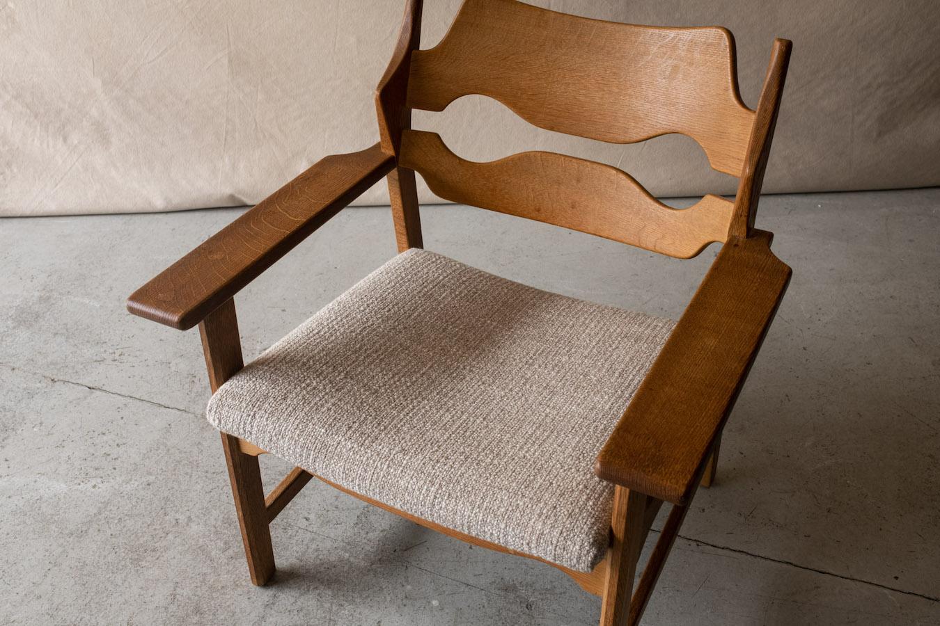 Mid-20th Century Henning Kjaernulf Razor Blade Lounge Chair, Denmark, Circa 1960