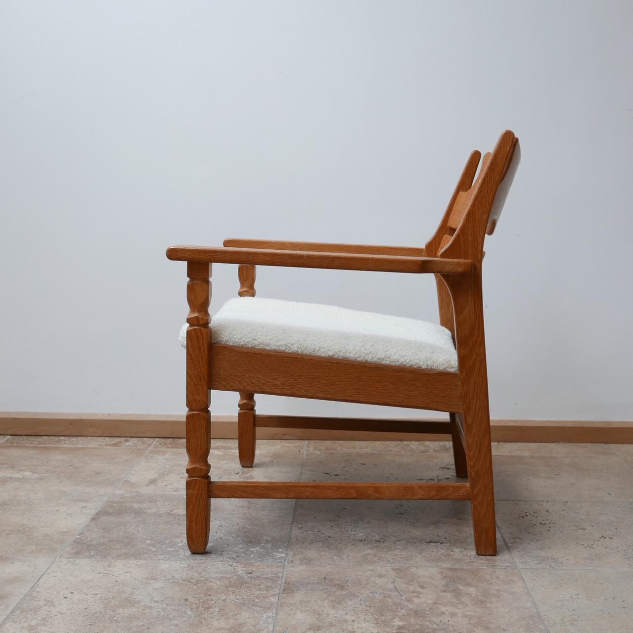 Henning Kjaernulf Razor Blade Oak Midcentury Armchair 1