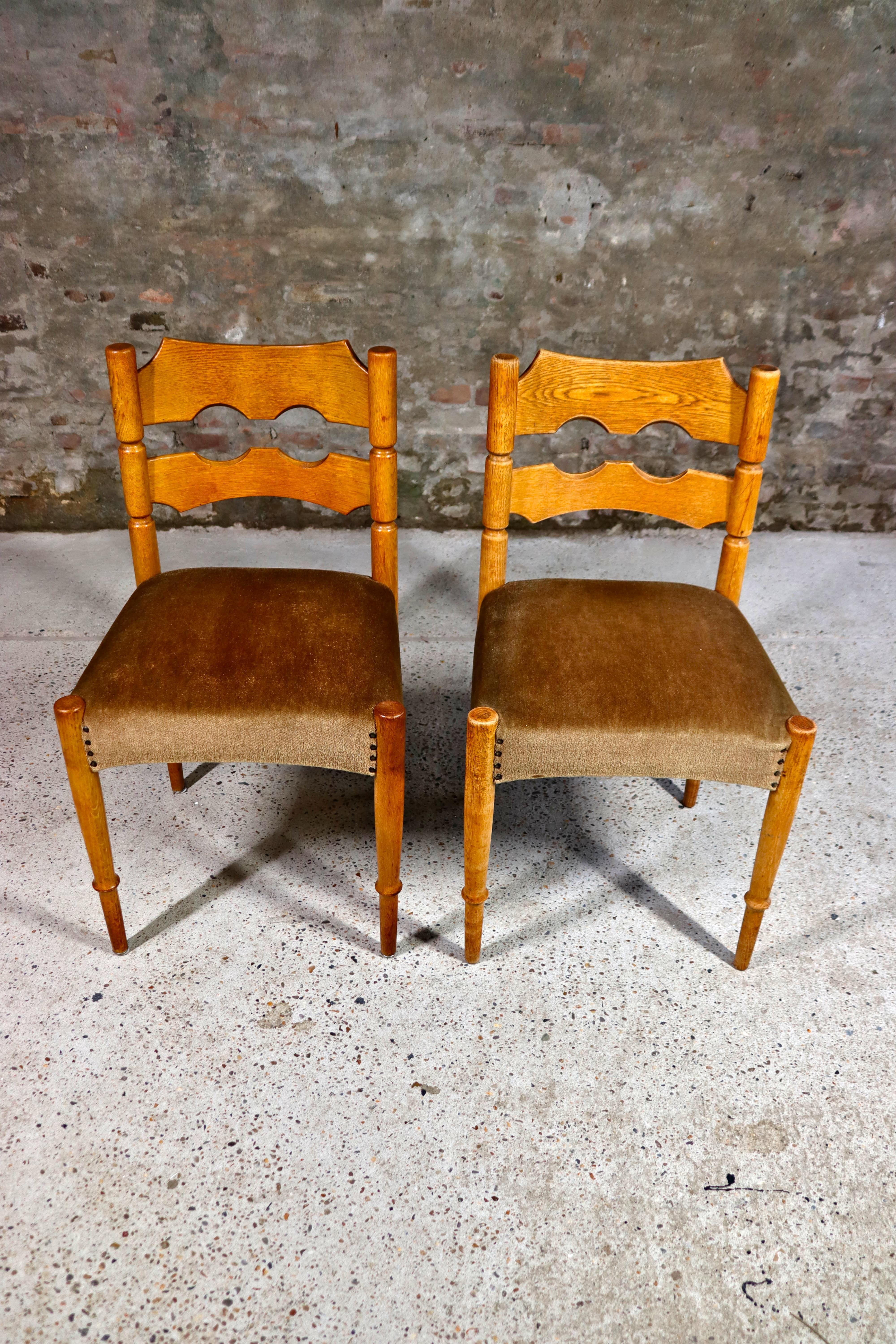 Wood Henning Kjaernulf – Razor chairs – Set of 8 – Denmark – 1960s For Sale