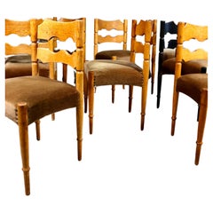 Retro Henning Kjaernulf – Razor chairs – Set of 8 – Denmark – 1960s