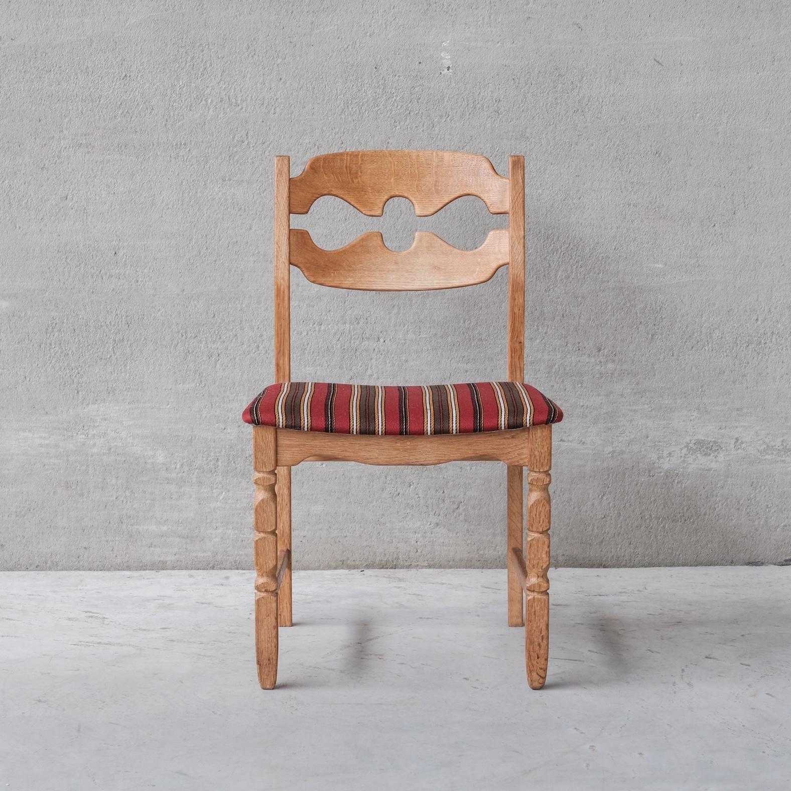 Henning Kjaernulf Razor Midcentury Danish Oak Dining Chairs '4-5' 1