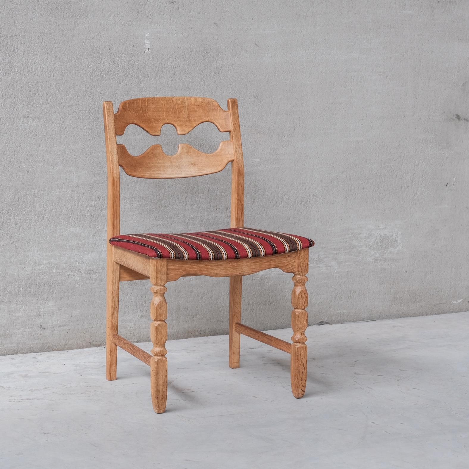 Henning Kjaernulf Razor Midcentury Danish Oak Dining Chairs '4-5' 2