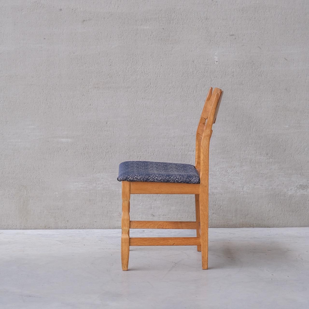20th Century Henning Kjaernulf Razor Mid-Century Danish Oak Dining Chairs '4'