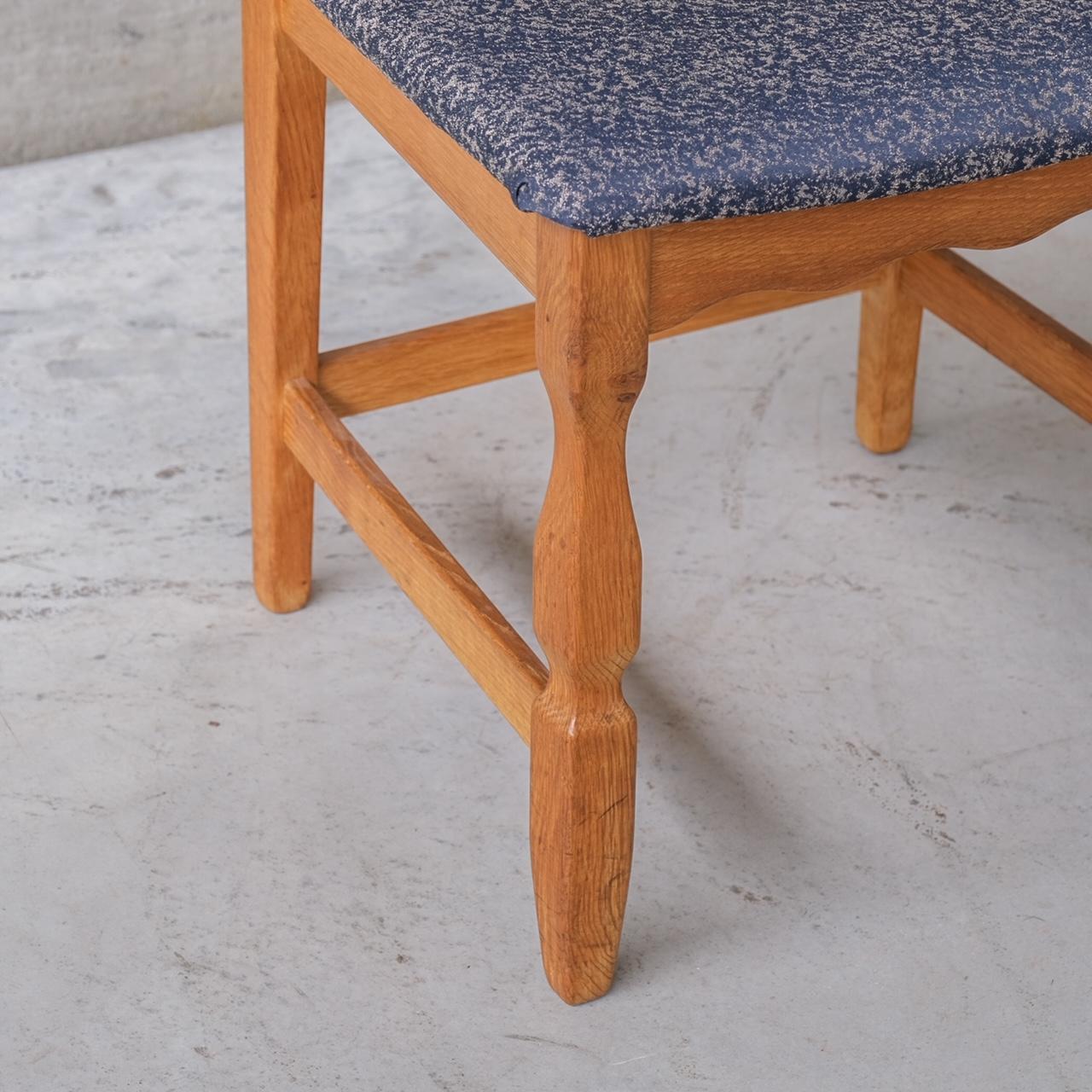 Henning Kjaernulf Razor Mid-Century Danish Oak Dining Chairs '4' 3