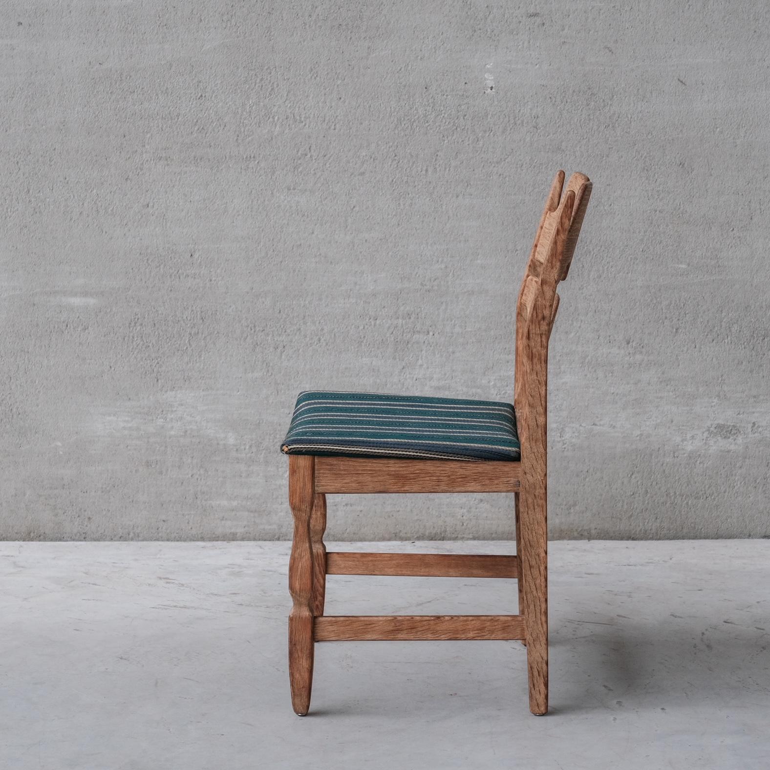 20th Century Henning Kjaernulf Razor Midcentury Danish Oak Dining Chairs '6'