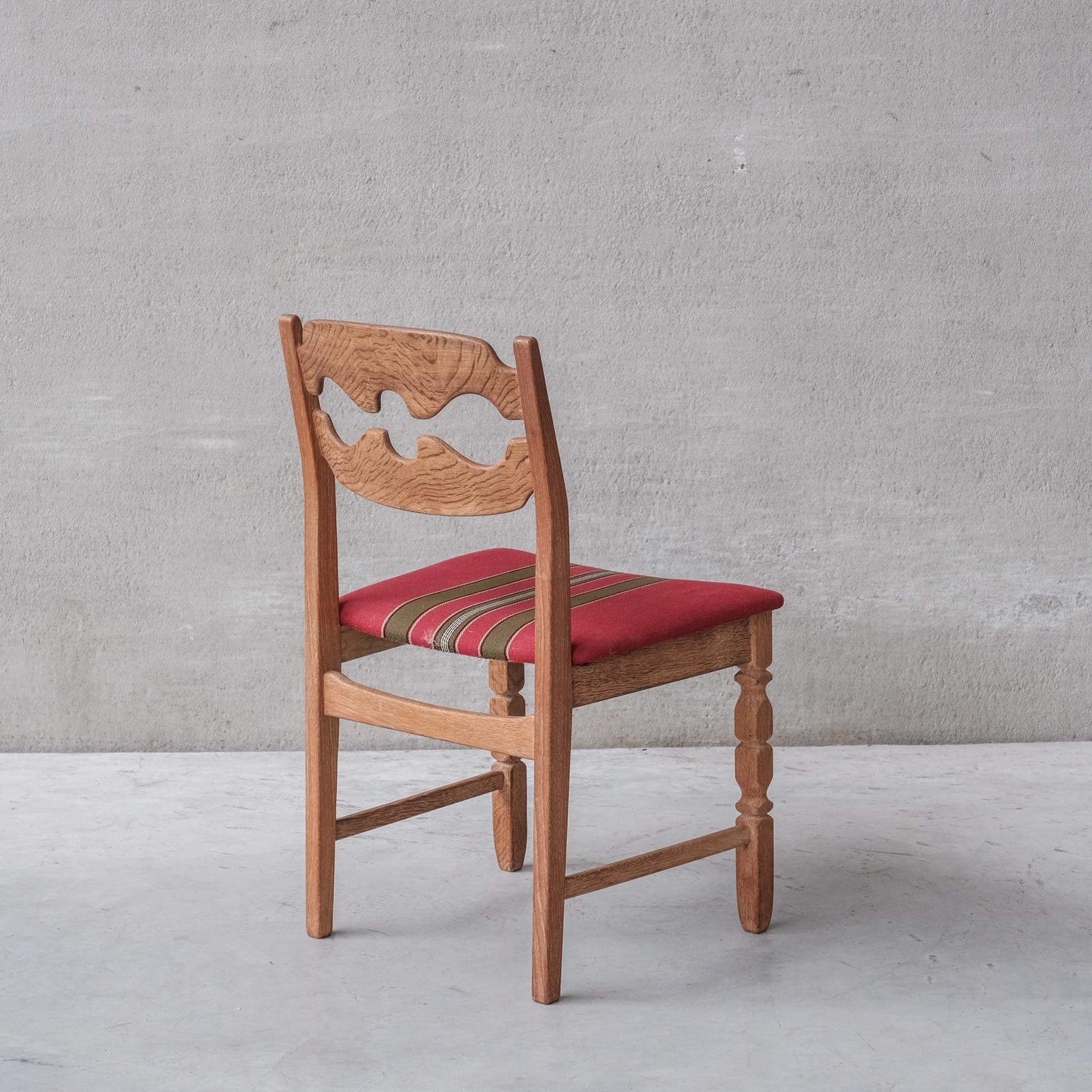 Henning Kjaernulf Razor Midcentury Danish Oak Dining Chairs '8' In Good Condition In London, GB