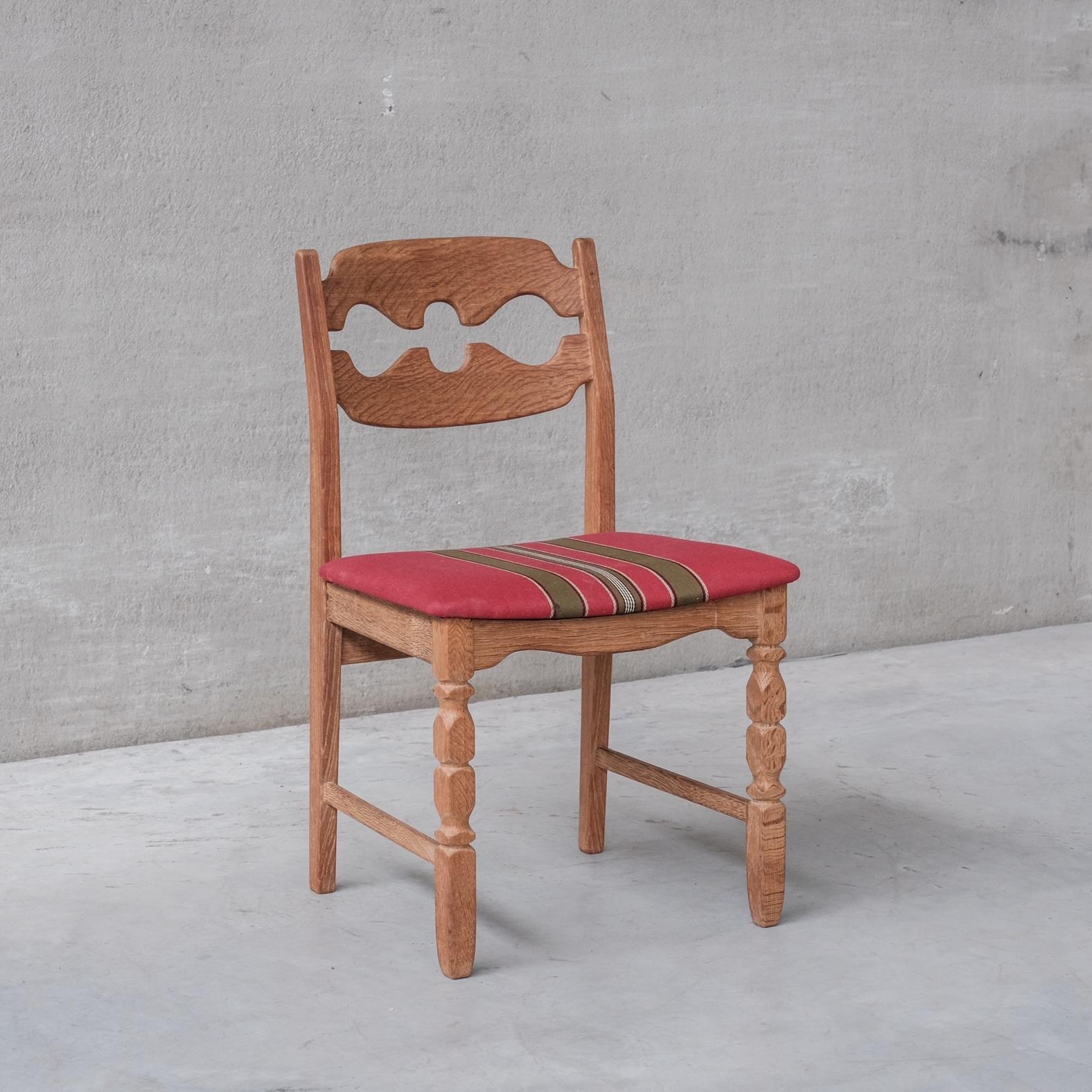 Henning Kjaernulf Razor Midcentury Danish Oak Dining Chairs '8' 2