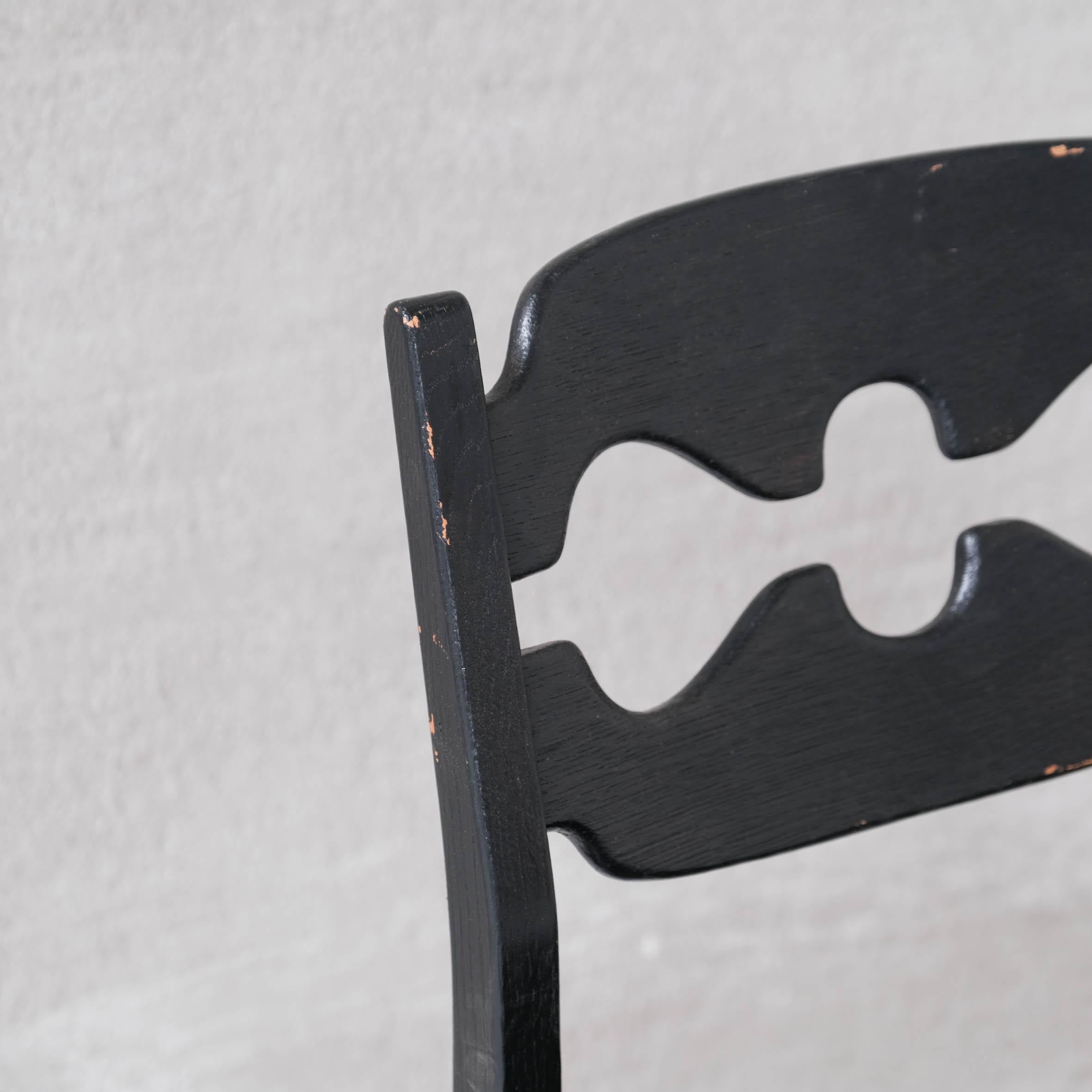 Henning Kjaernulf 'Razor' Mid-Century Oak Danish Dining Chairs For Sale 5
