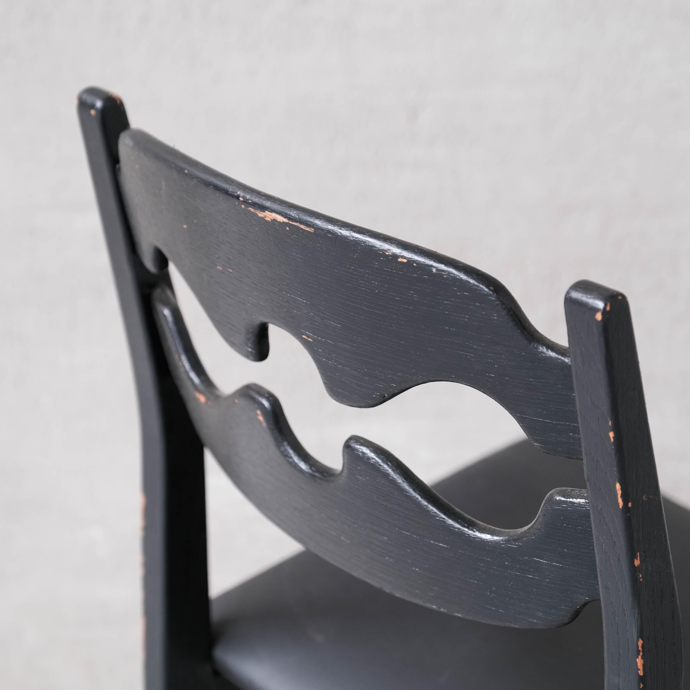 Henning Kjaernulf 'Razor' Mid-Century Oak Danish Dining Chairs For Sale 6
