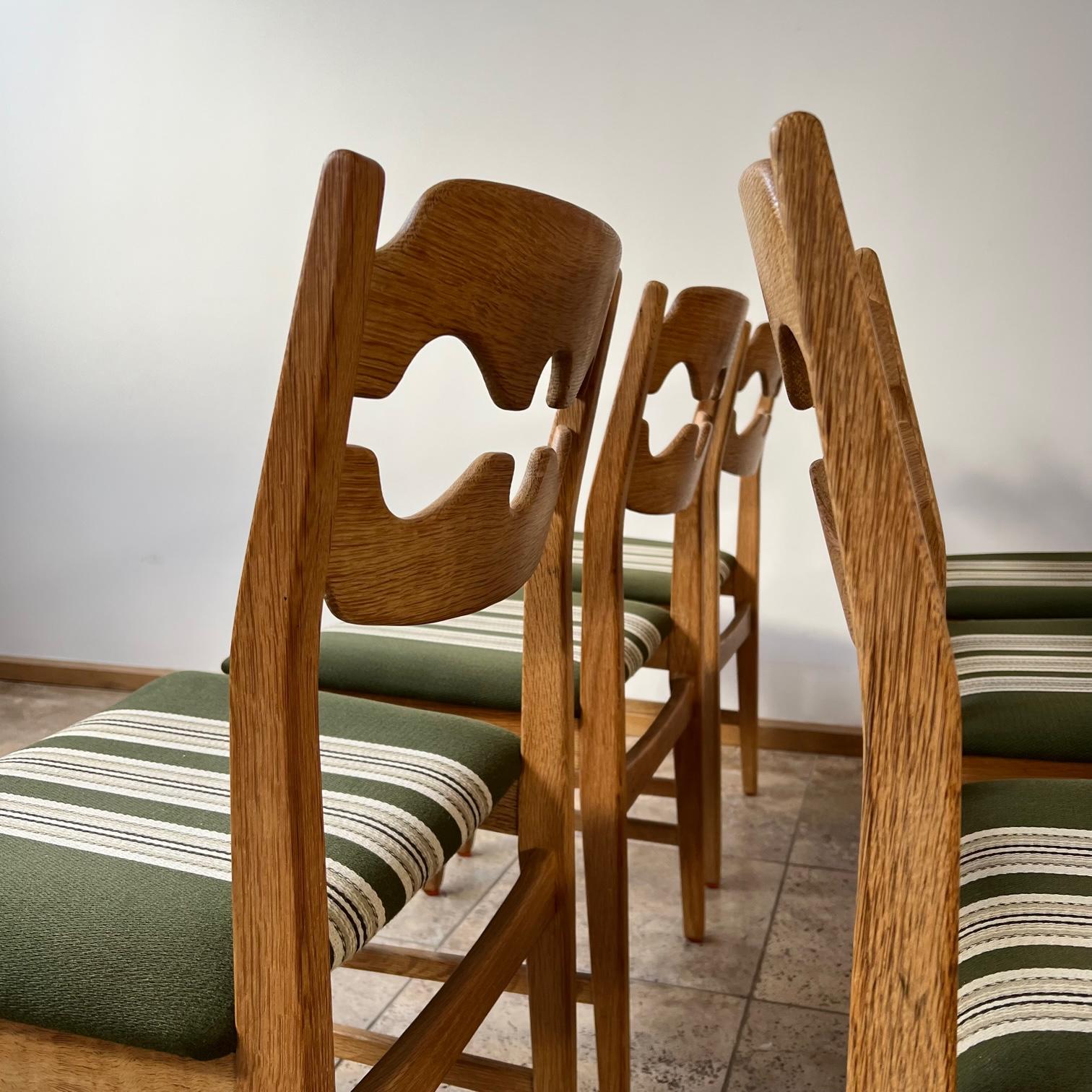 Henning Kjaernulf 'Razor' Mid-Century Oak Danish Dining Chairs 10