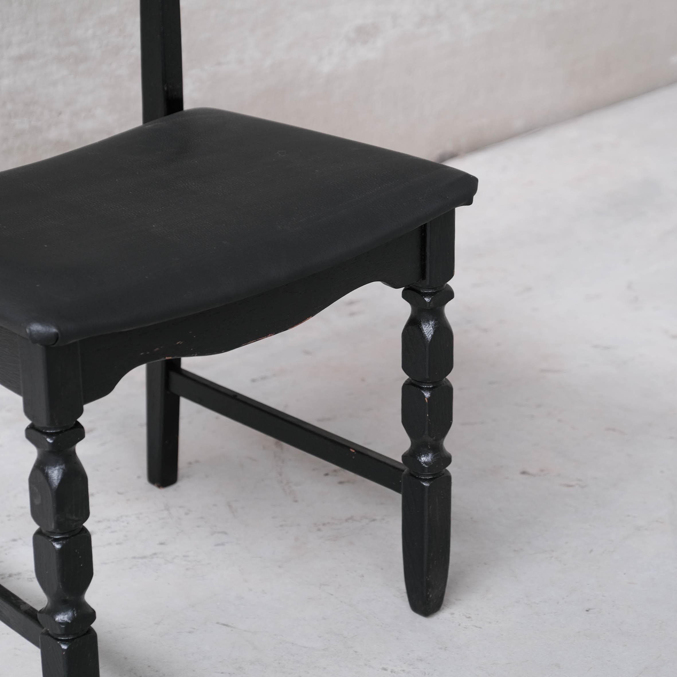 Henning Kjaernulf 'Razor' Mid-Century Oak Danish Dining Chairs For Sale 3