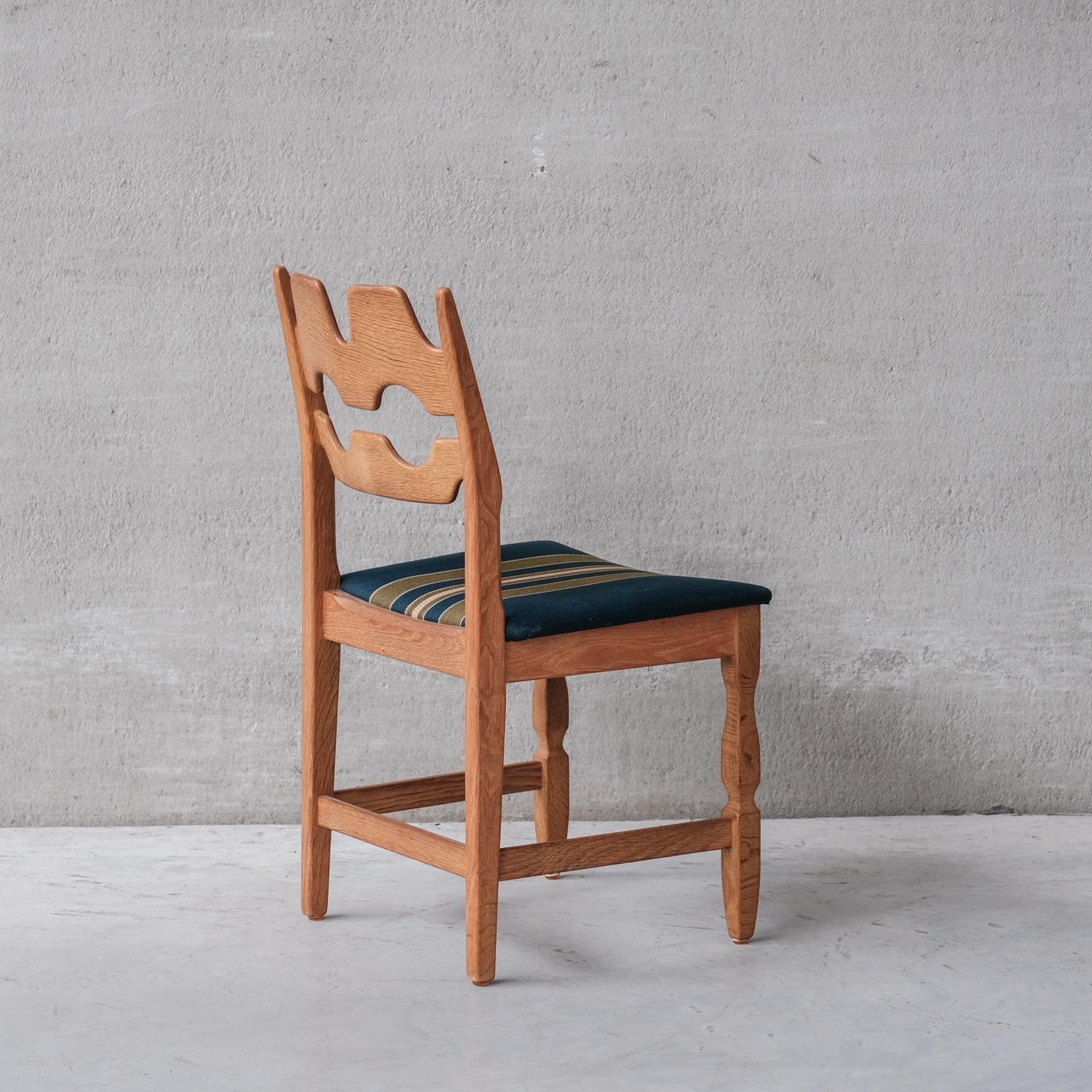 Mid-Century Modern Henning Kjaernulf Razor Oak Danish Mid-Century Dining Chairs '4'