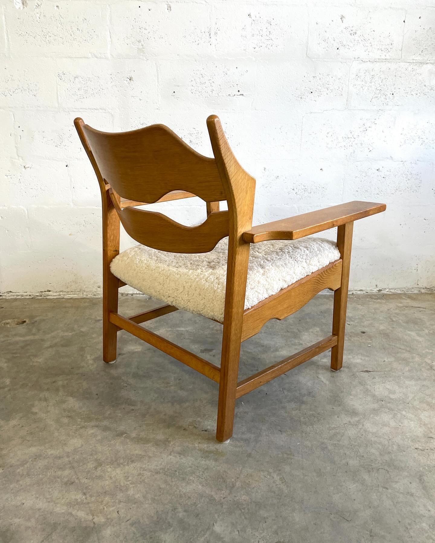 Henning Kjaernulf Razorback Razorblade Lounge Chair Danish Mid Century In Good Condition In Fort Lauderdale, FL
