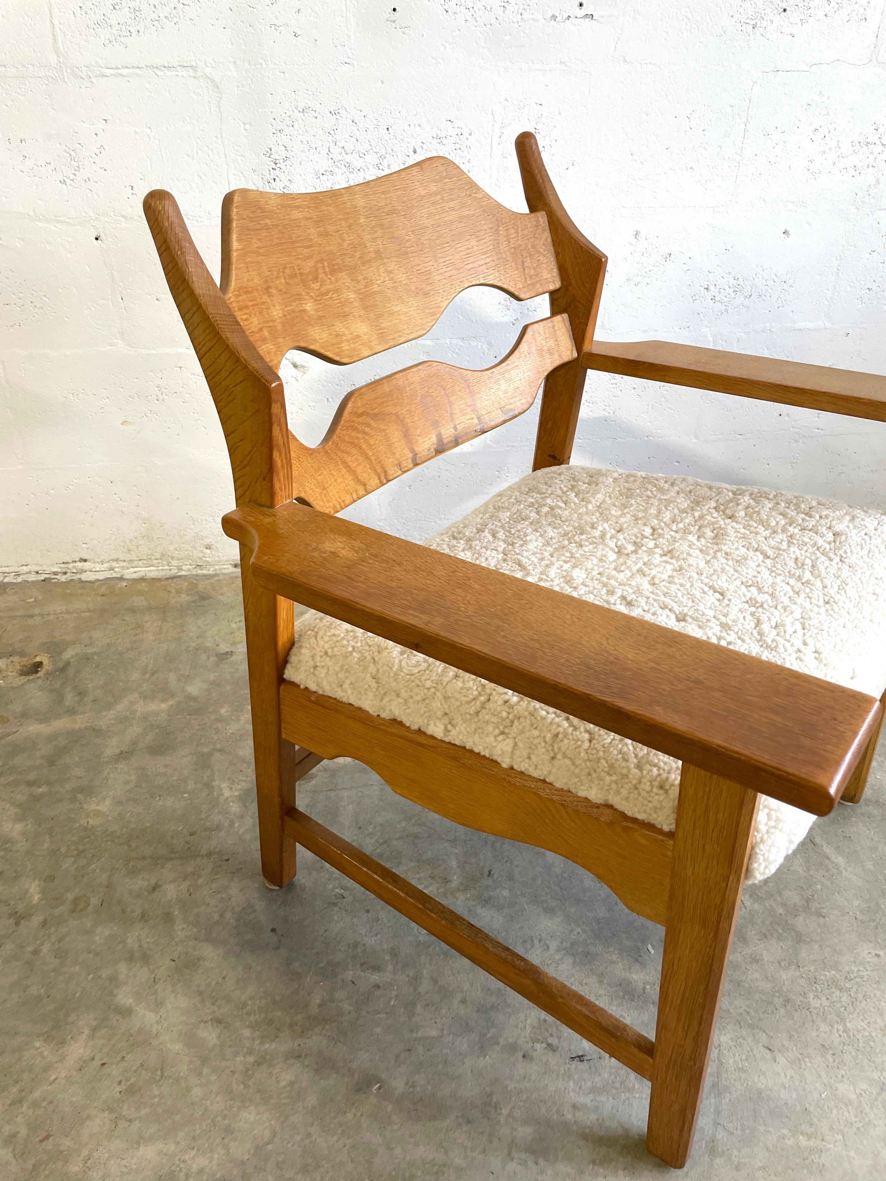 Late 20th Century Henning Kjaernulf Razorback Razorblade Lounge Chair Danish Mid Century