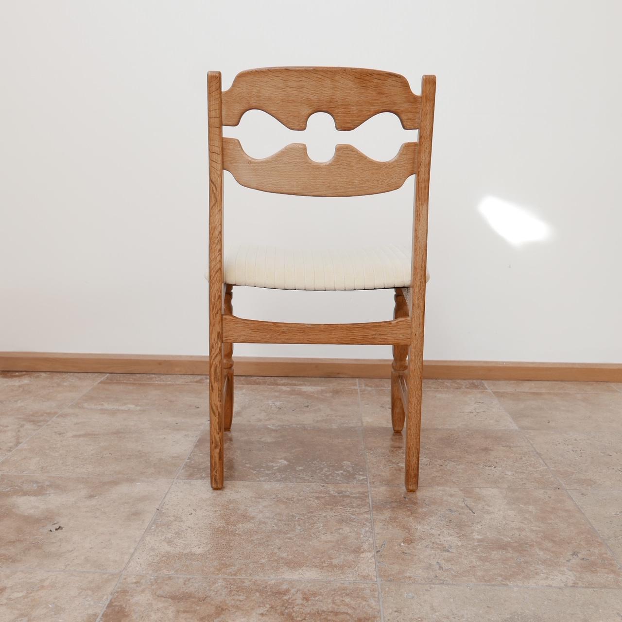 Henning Kjaernulf Razorblade Midcentury Danish Dining Chairs '20' 5