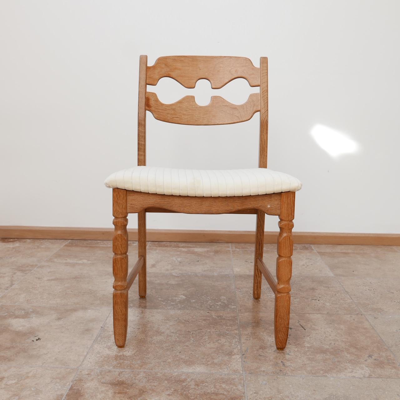 Henning Kjaernulf Razorblade Midcentury Danish Dining Chairs '20' 9