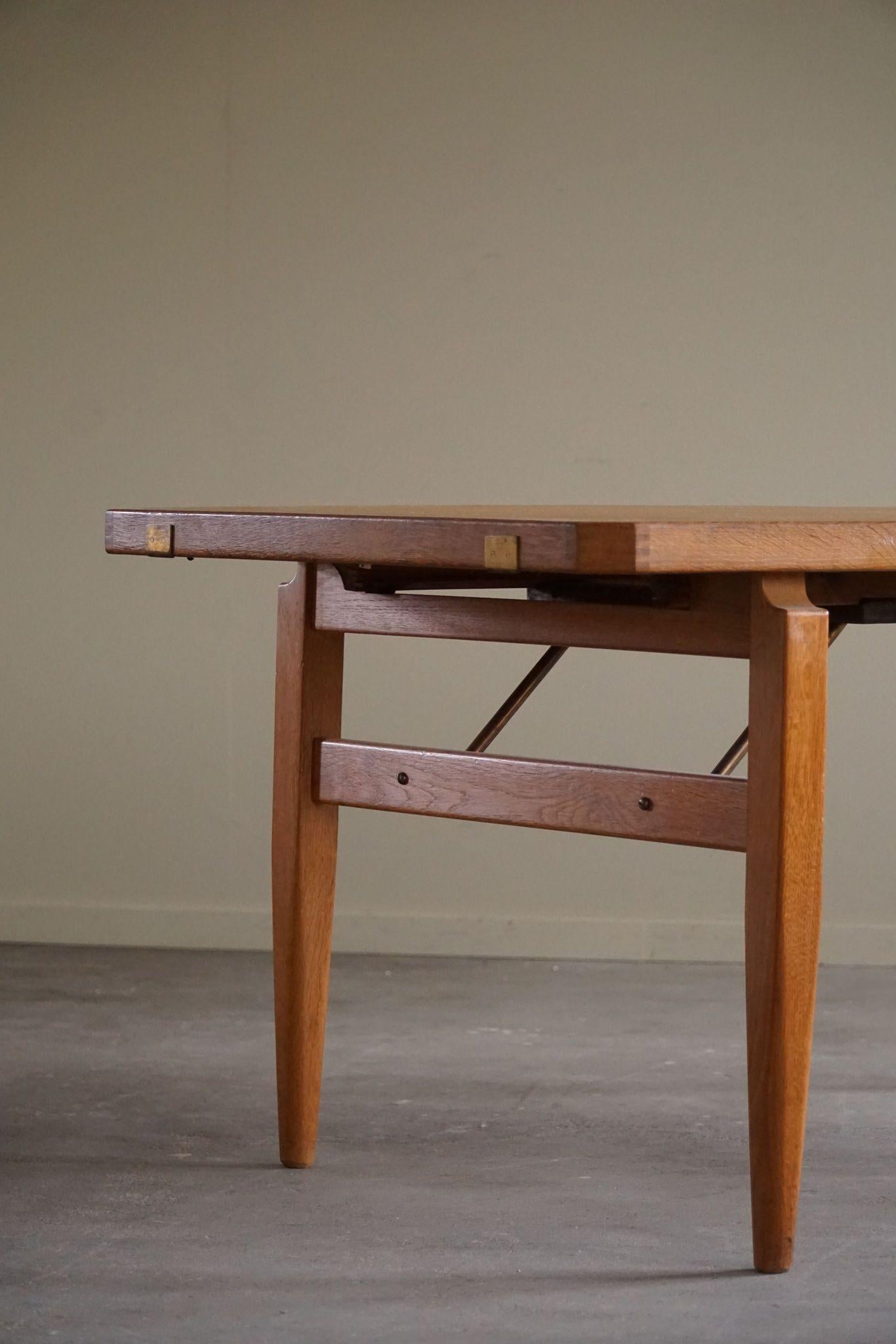 Henning Kjærnulf, Rectangular Dining Table in Oak, Danish Mid Century, 1960s 8