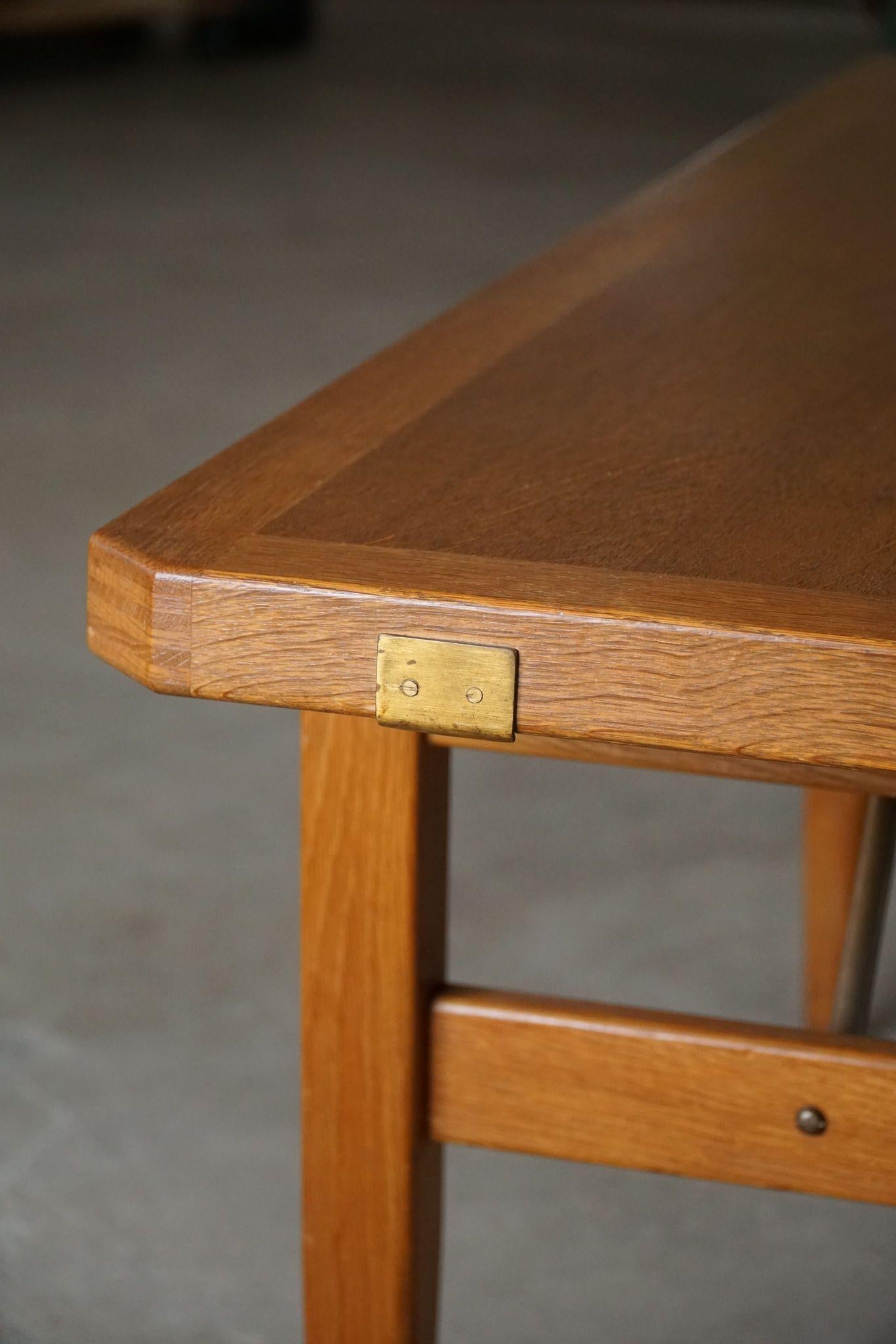 Henning Kjærnulf, Rectangular Dining Table in Oak, Danish Mid Century, 1960s 10